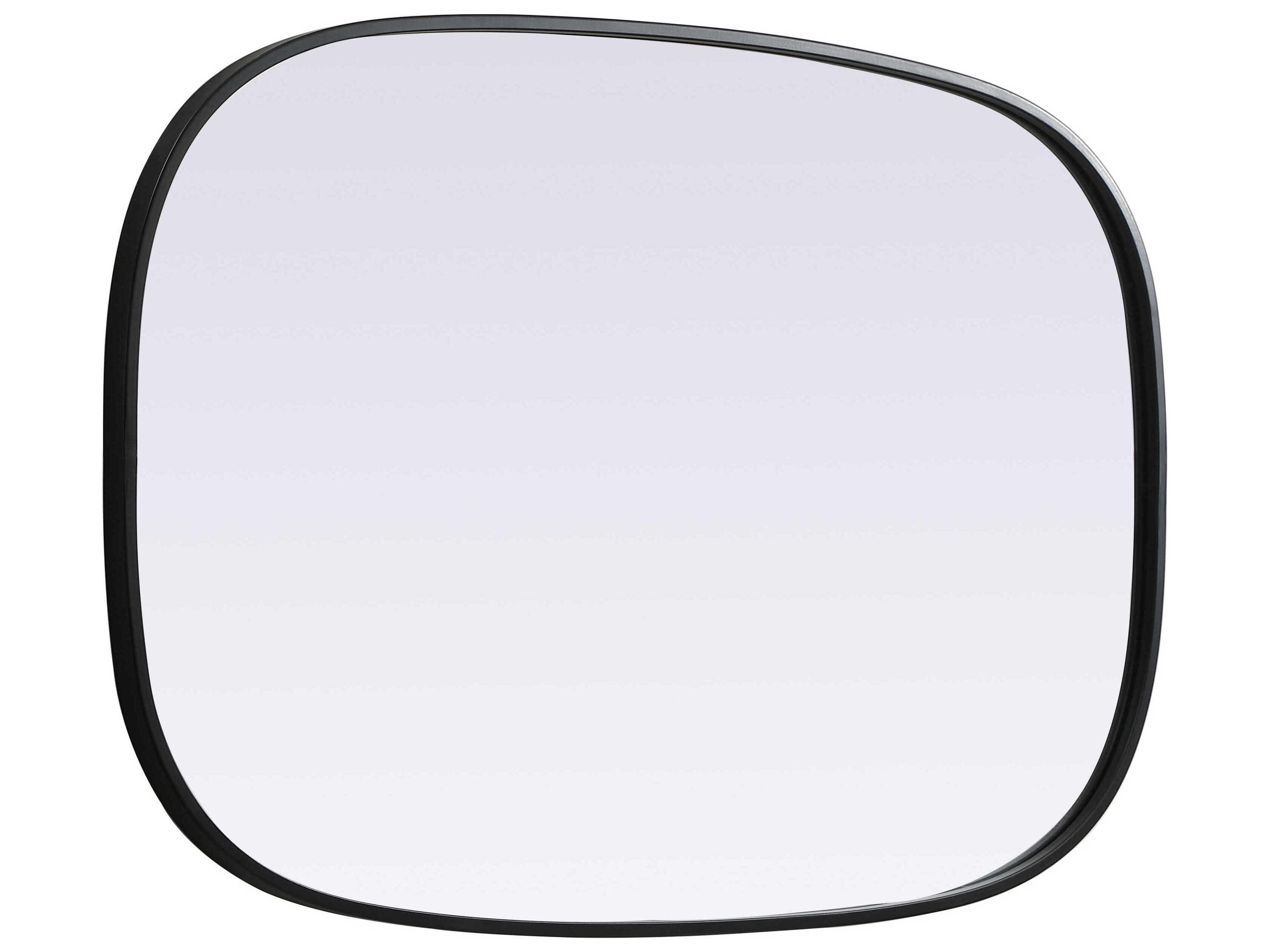Elegant Lighting Brynn Black Oval Wall Mirror