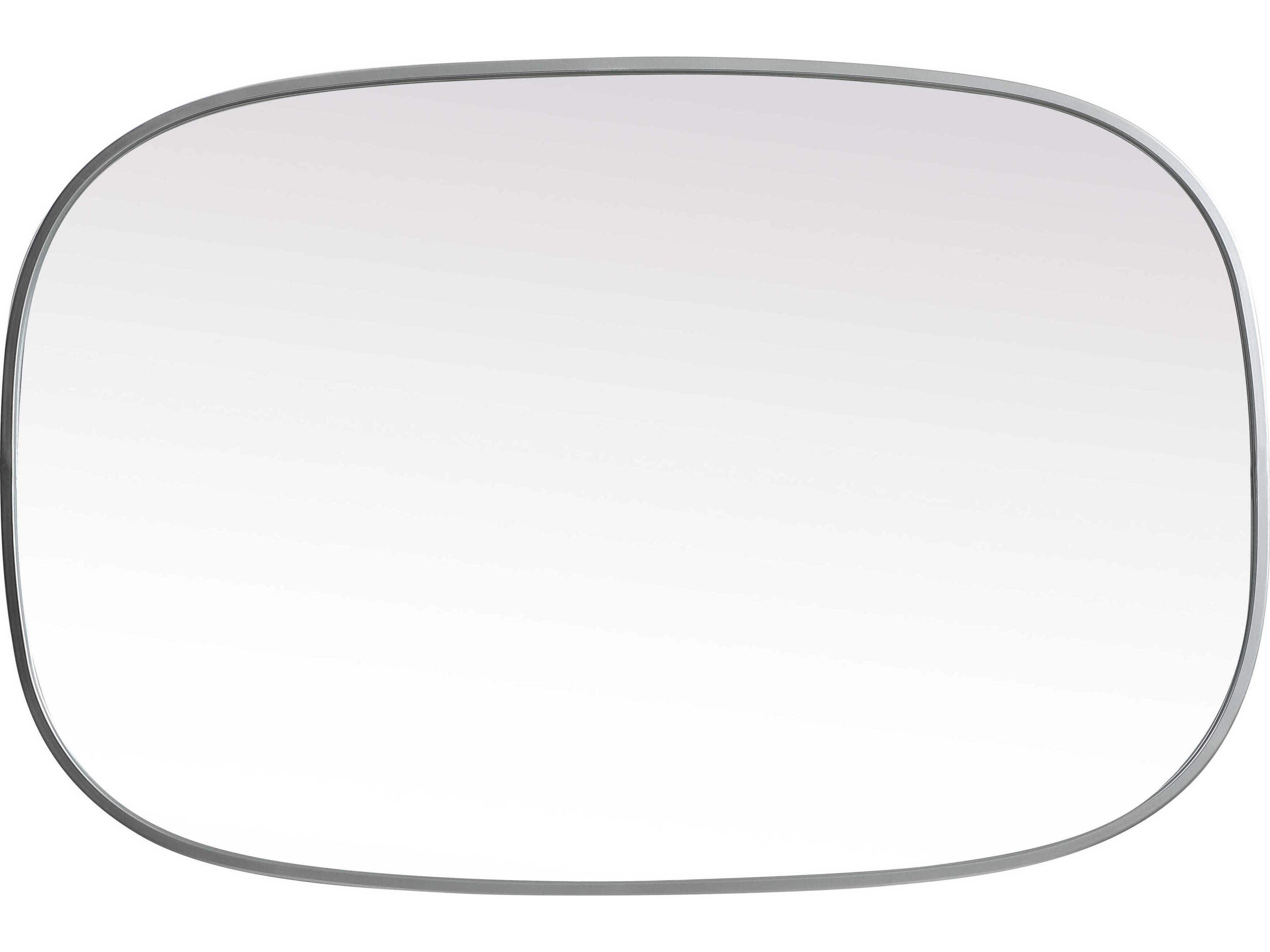 Elegant Lighting Brynn Silver Oval Wall Mirror