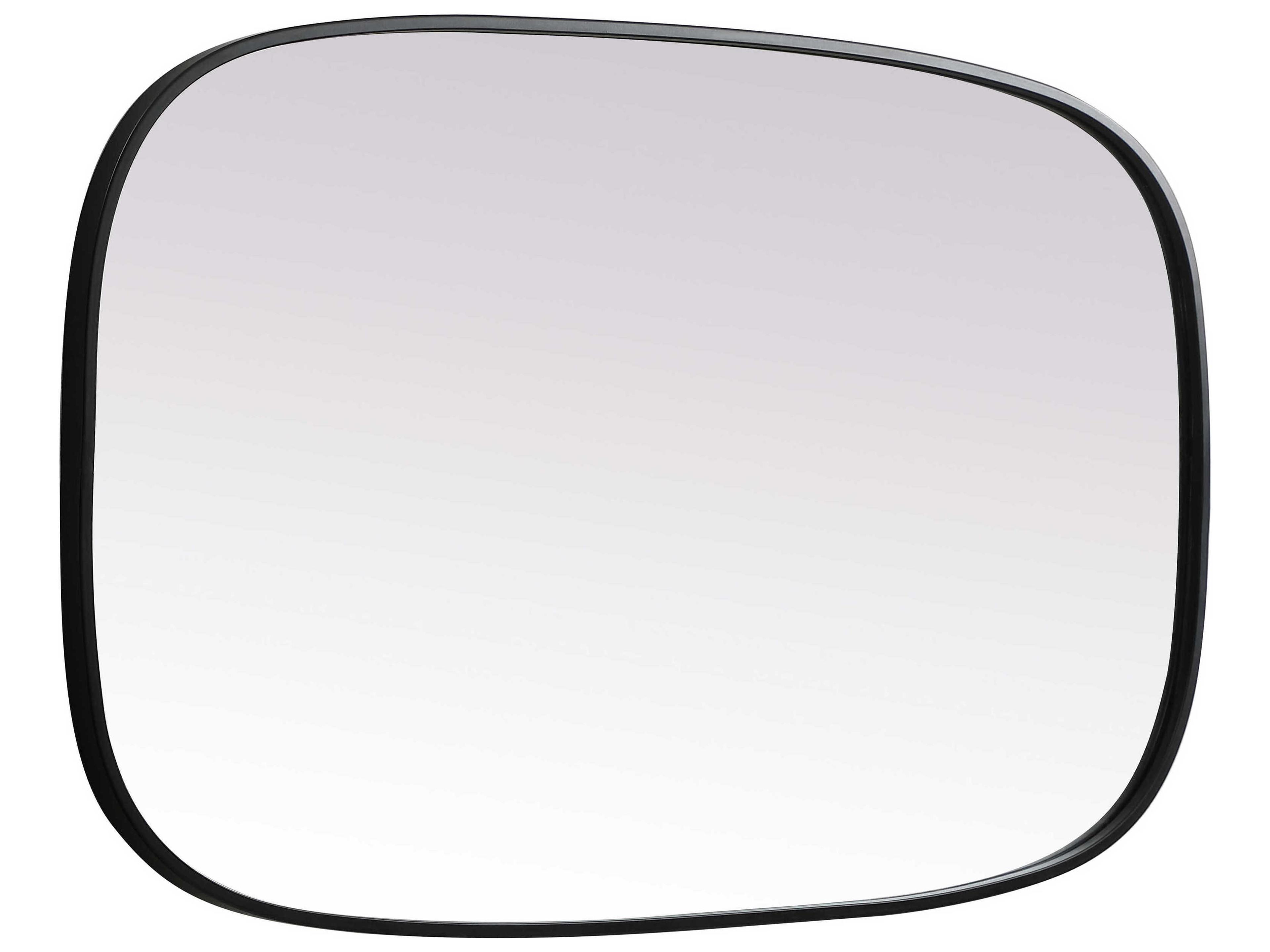 Elegant Lighting Brynn Black Oval Wall Mirror