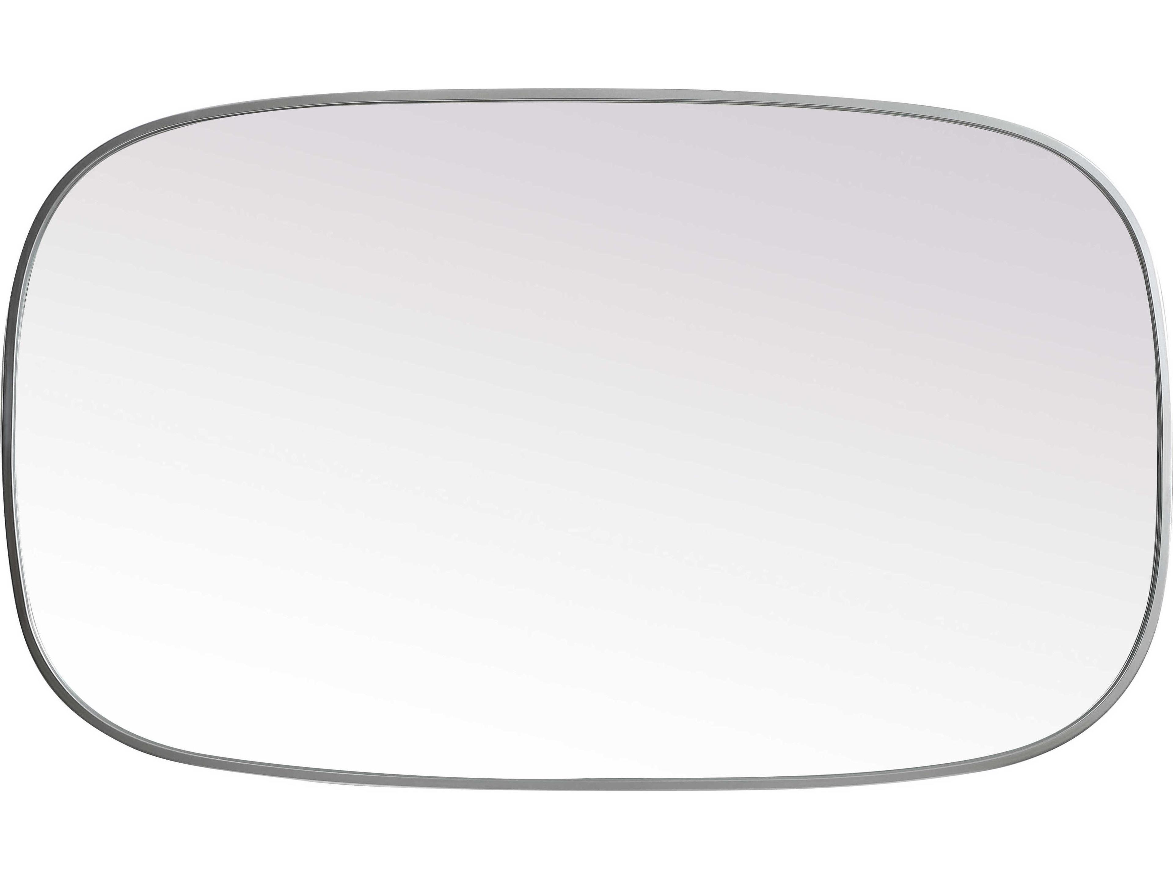 Elegant Lighting Brynn Silver Oval Wall Mirror