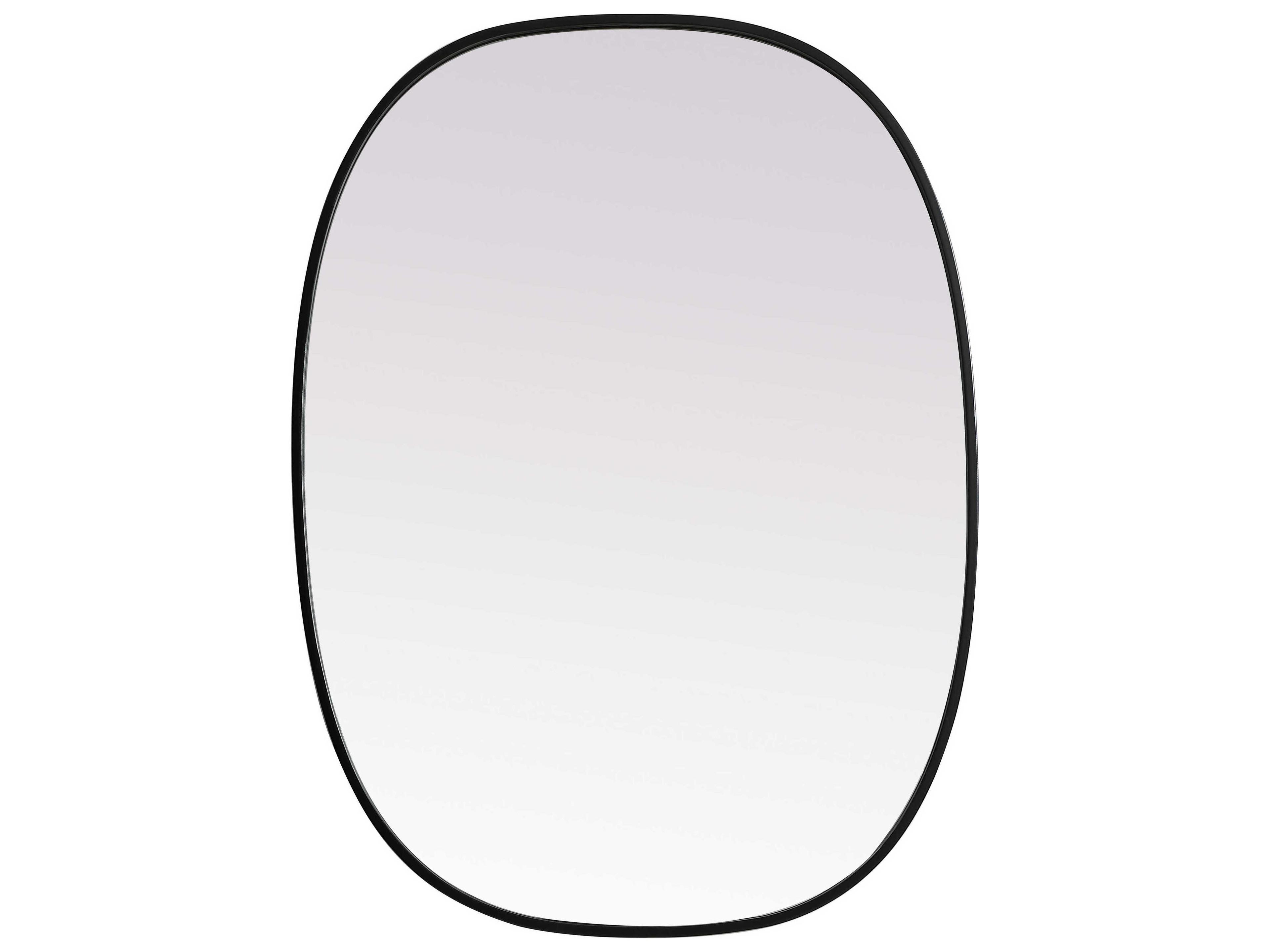 Brynn Black Oval Wall Mirror