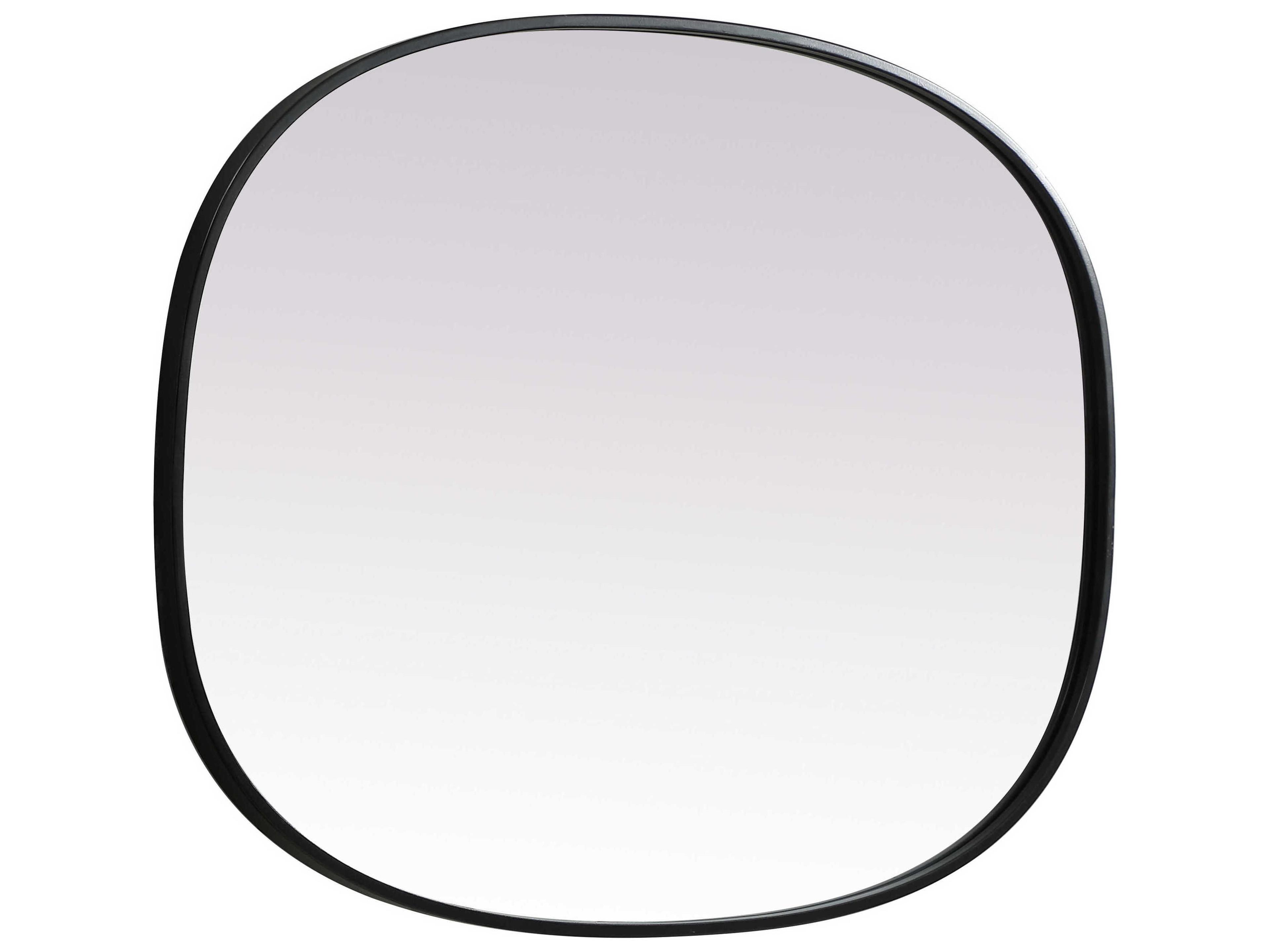 Elegant Lighting Brynn Black Oval Wall Mirror