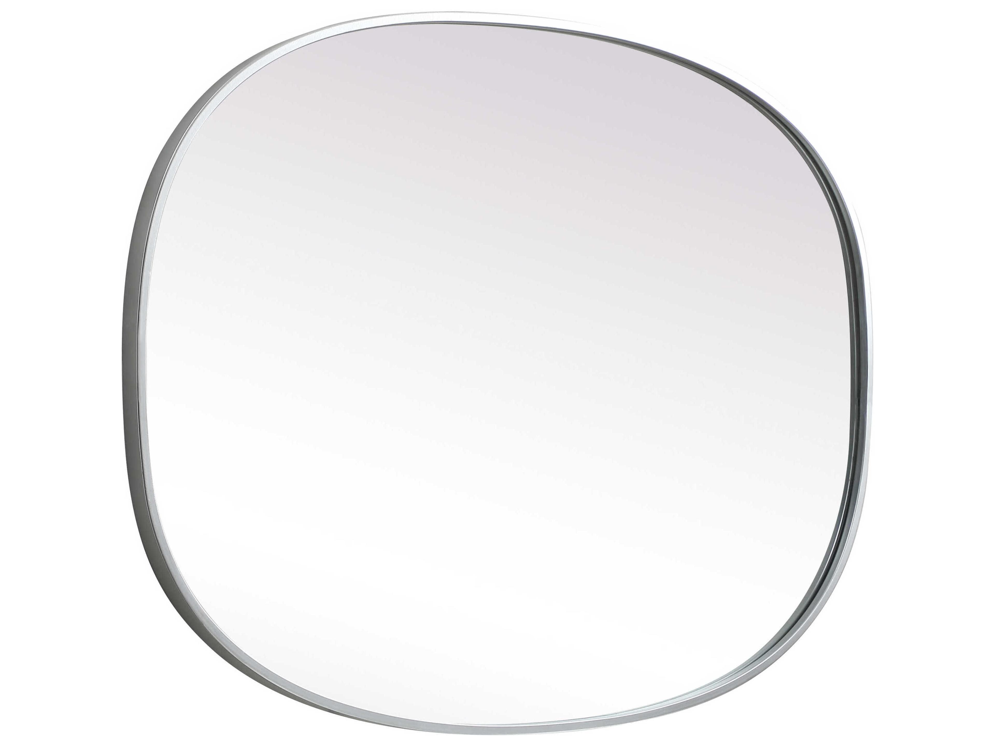 Elegant Lighting Brynn Silver Oval Wall Mirror