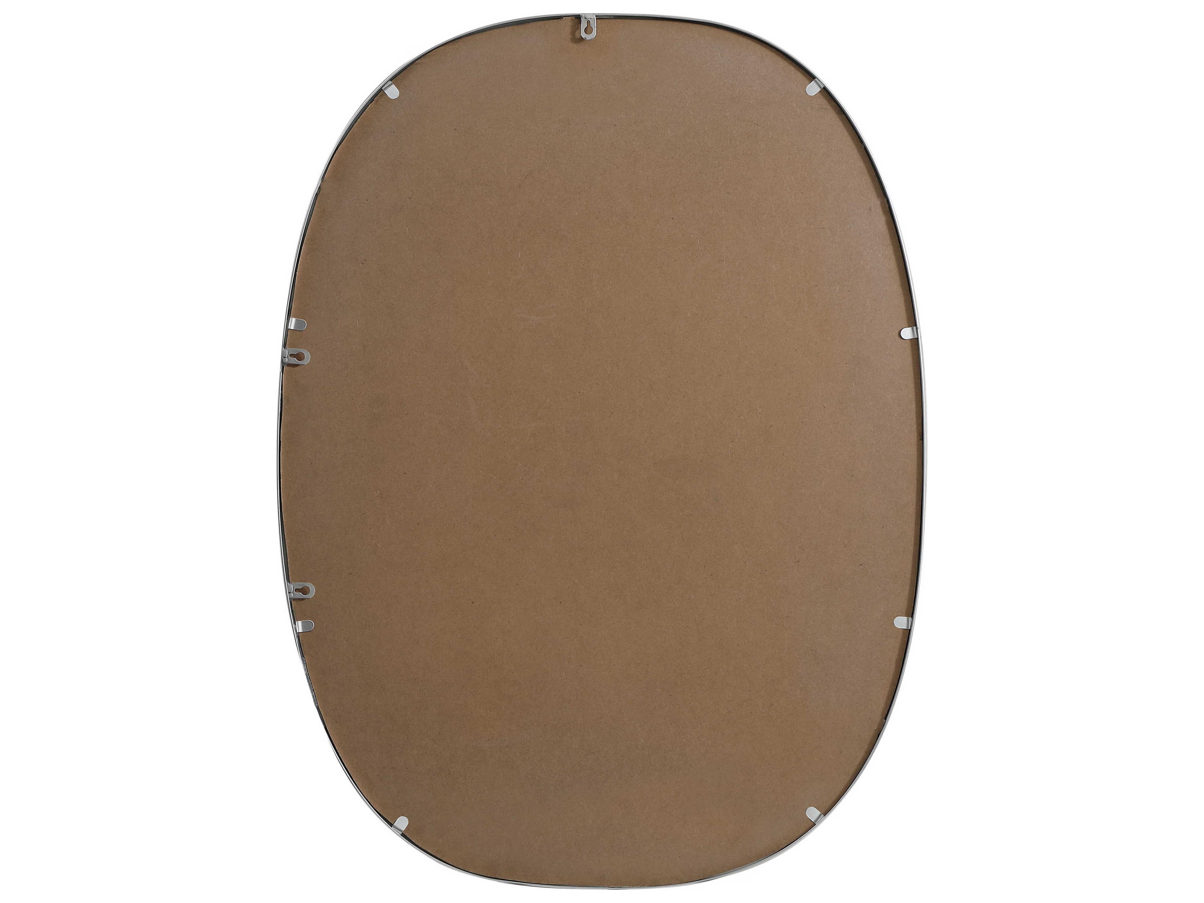 Elegant Lighting Brynn Silver Oval Wall Mirror