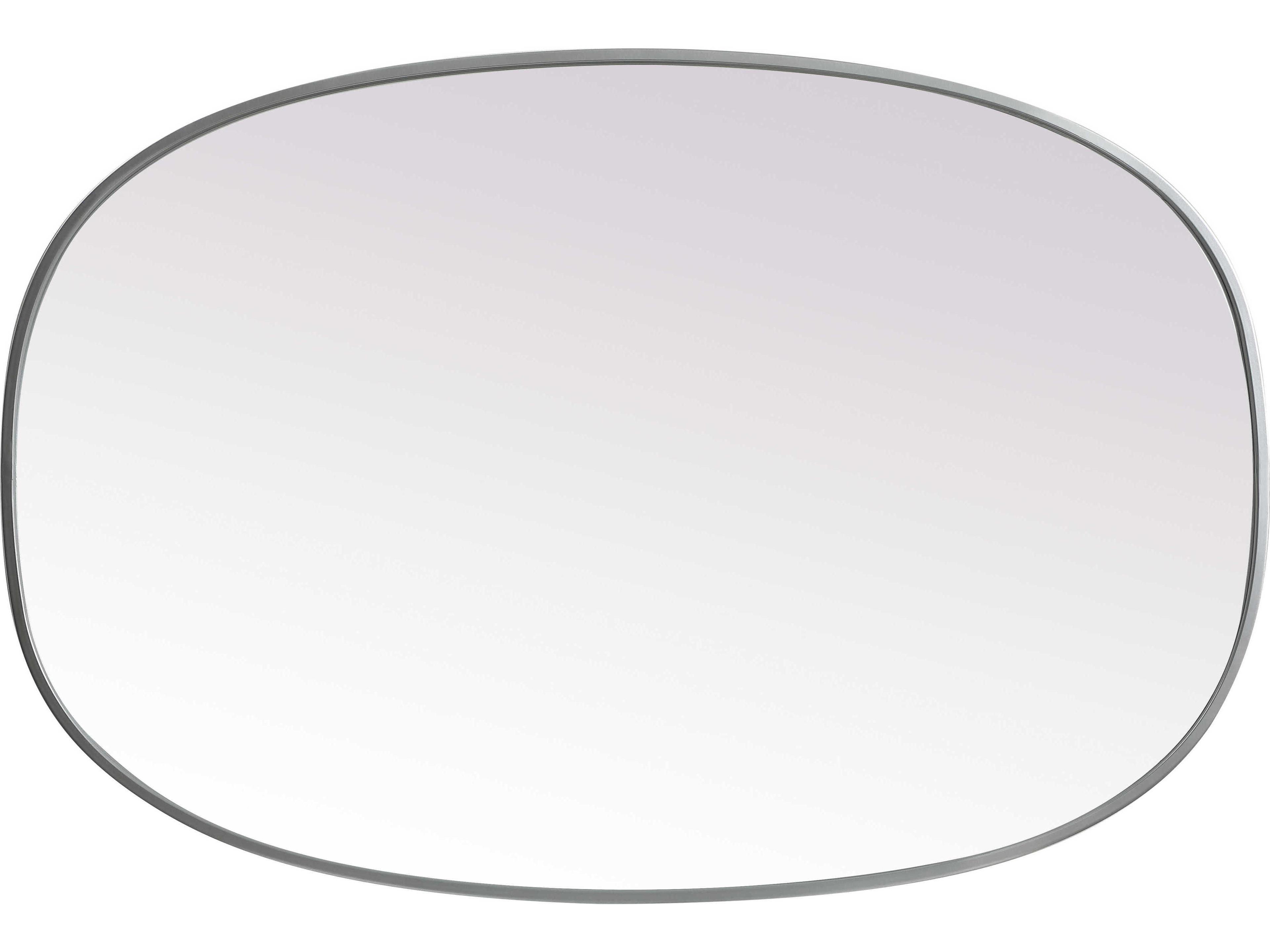 Elegant Lighting Brynn Silver Oval Wall Mirror