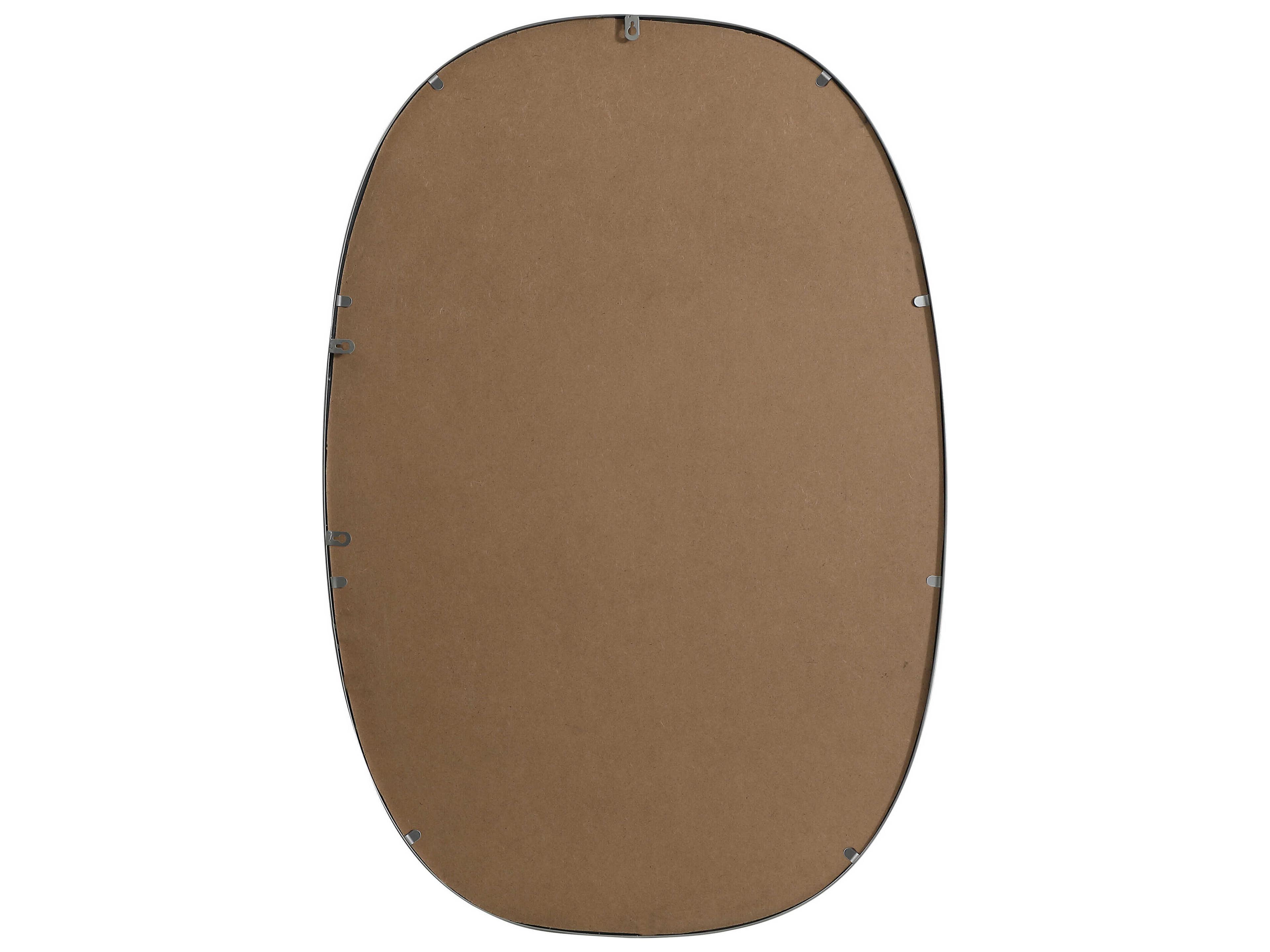 Elegant Lighting Brynn Silver Oval Wall Mirror