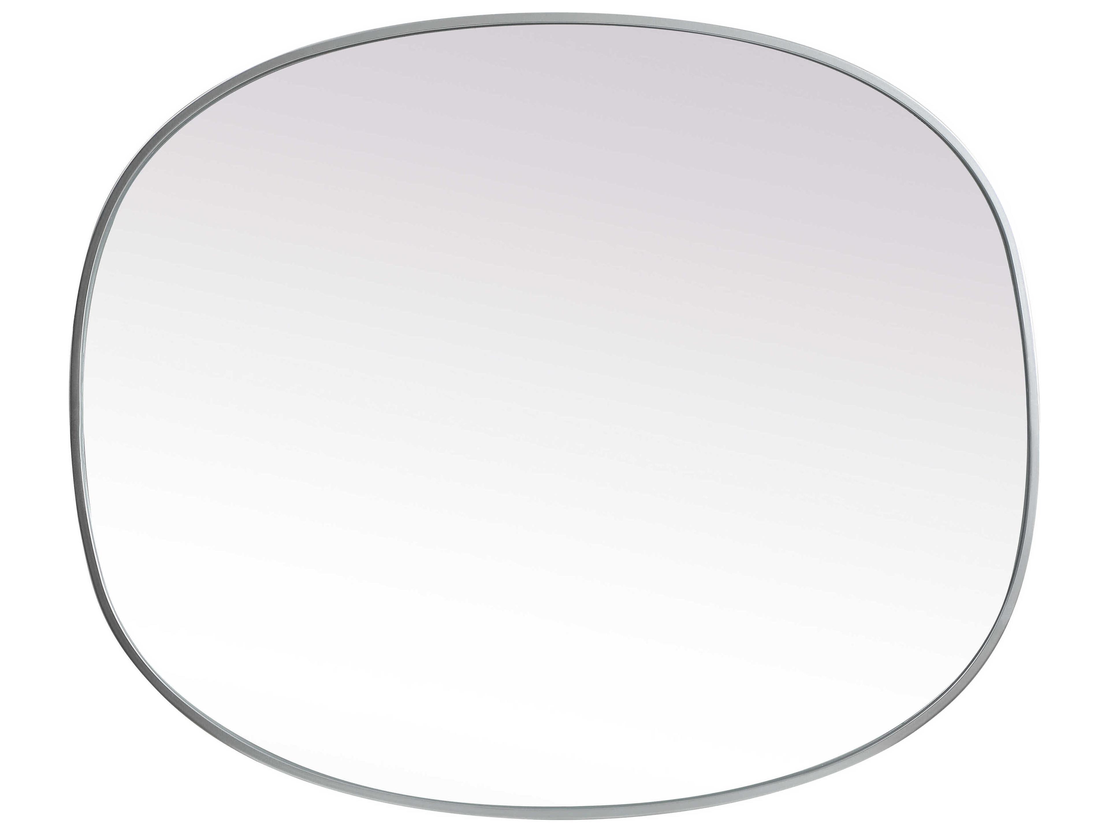 Elegant Lighting Brynn Silver Oval Wall Mirror