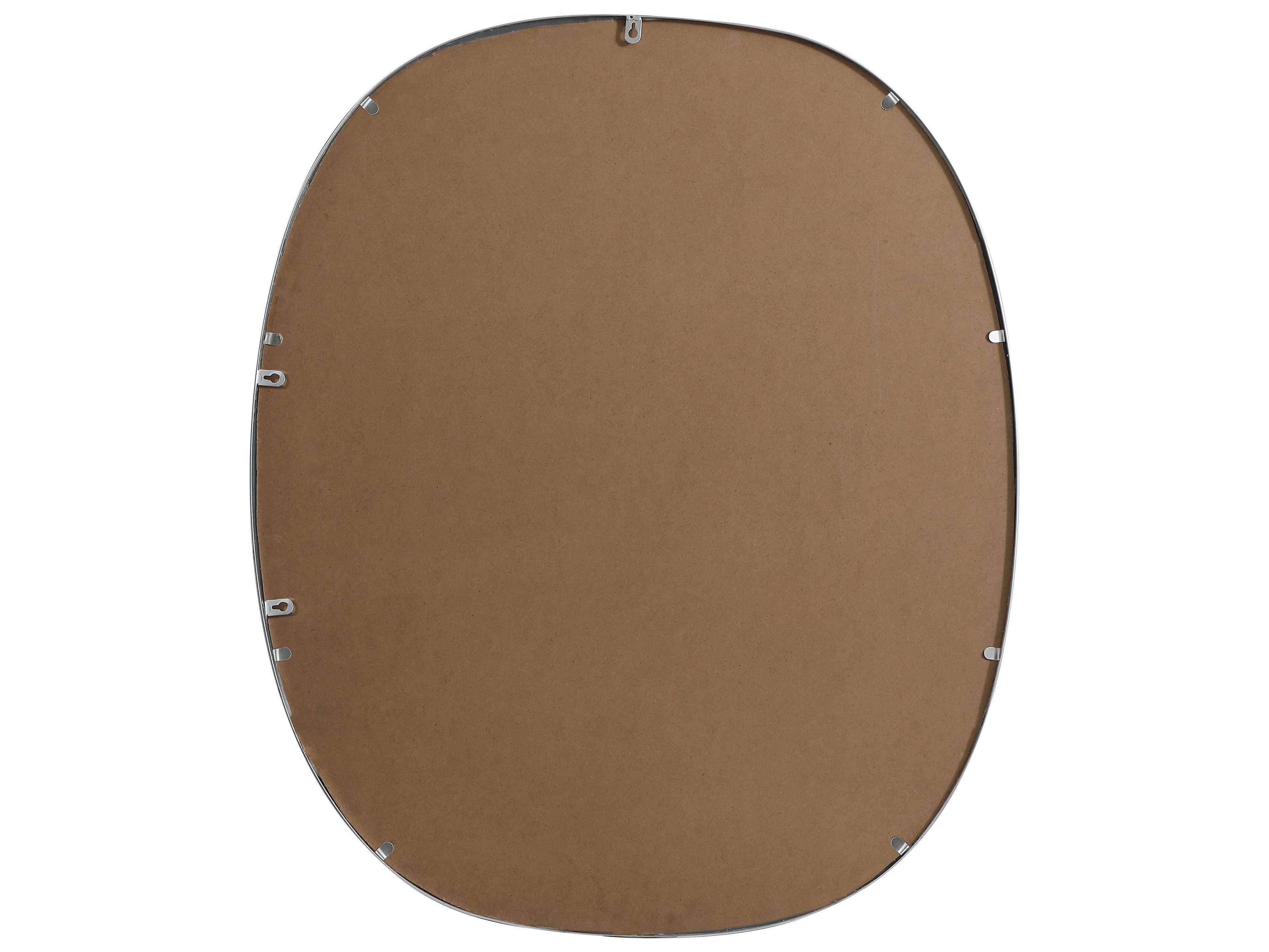 Elegant Lighting Brynn Silver Oval Wall Mirror