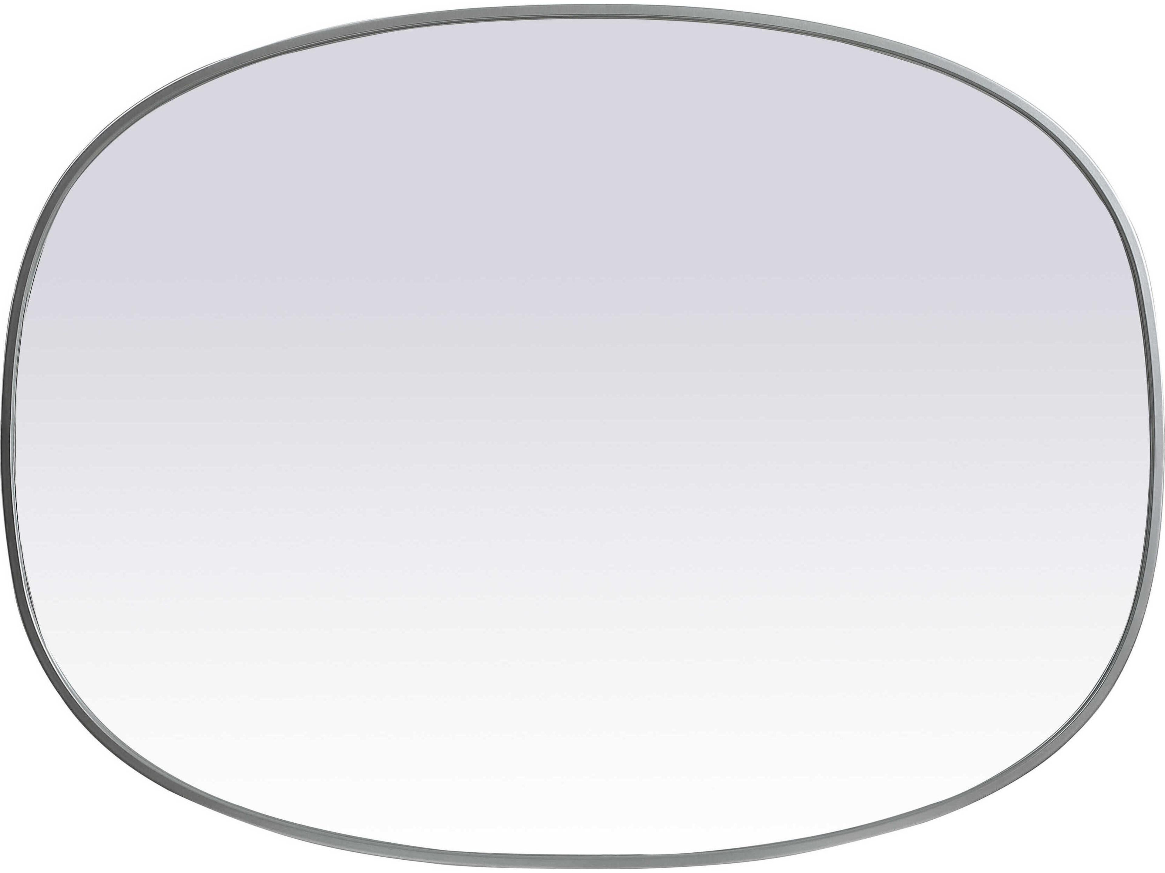 Elegant Lighting Brynn Silver Oval Wall Mirror