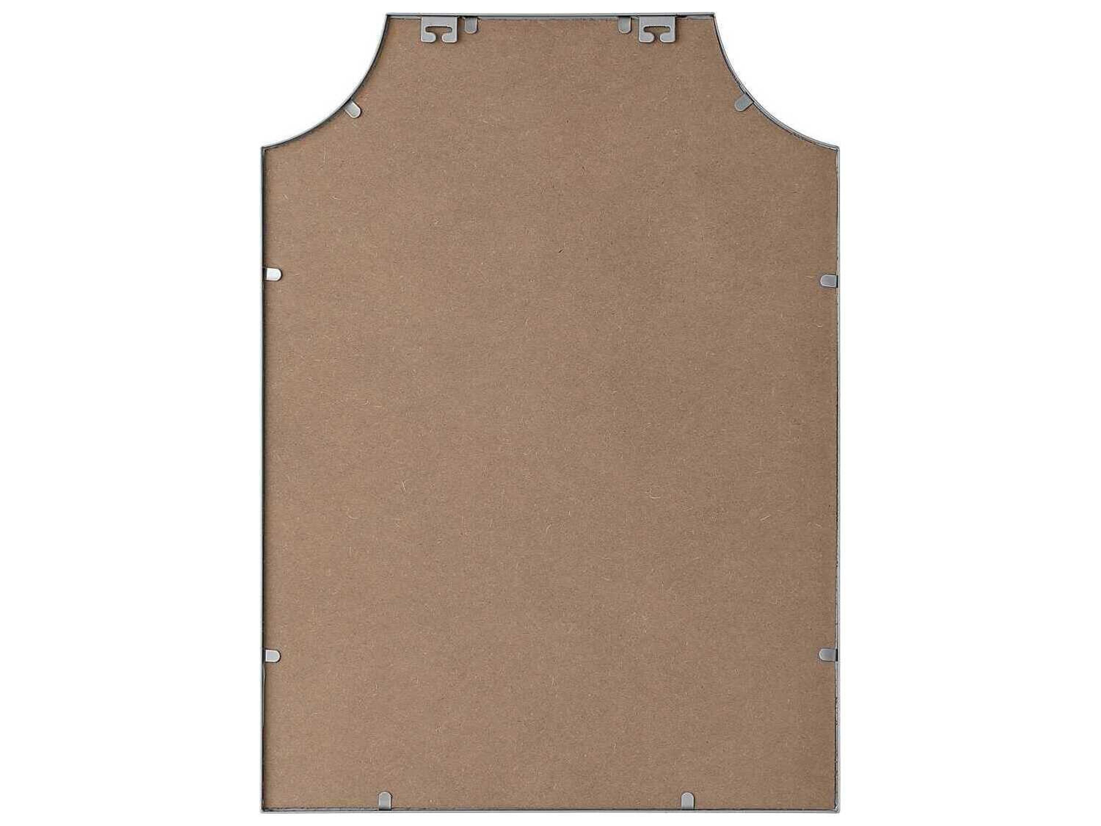 Elegant Lighting Everleigh Silver Notched Wall Mirror