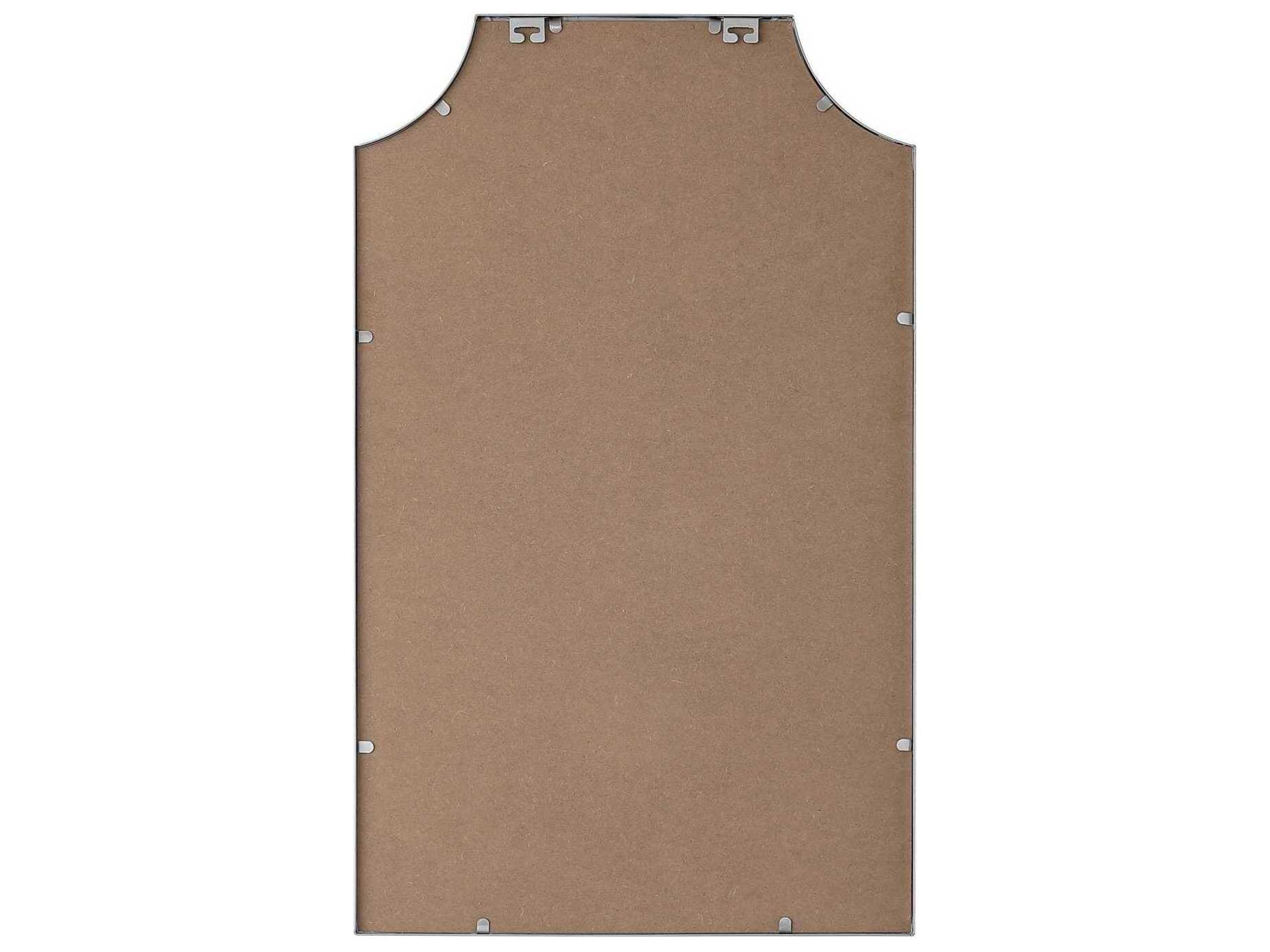 Elegant Lighting Everleigh Silver Notched Wall Mirror