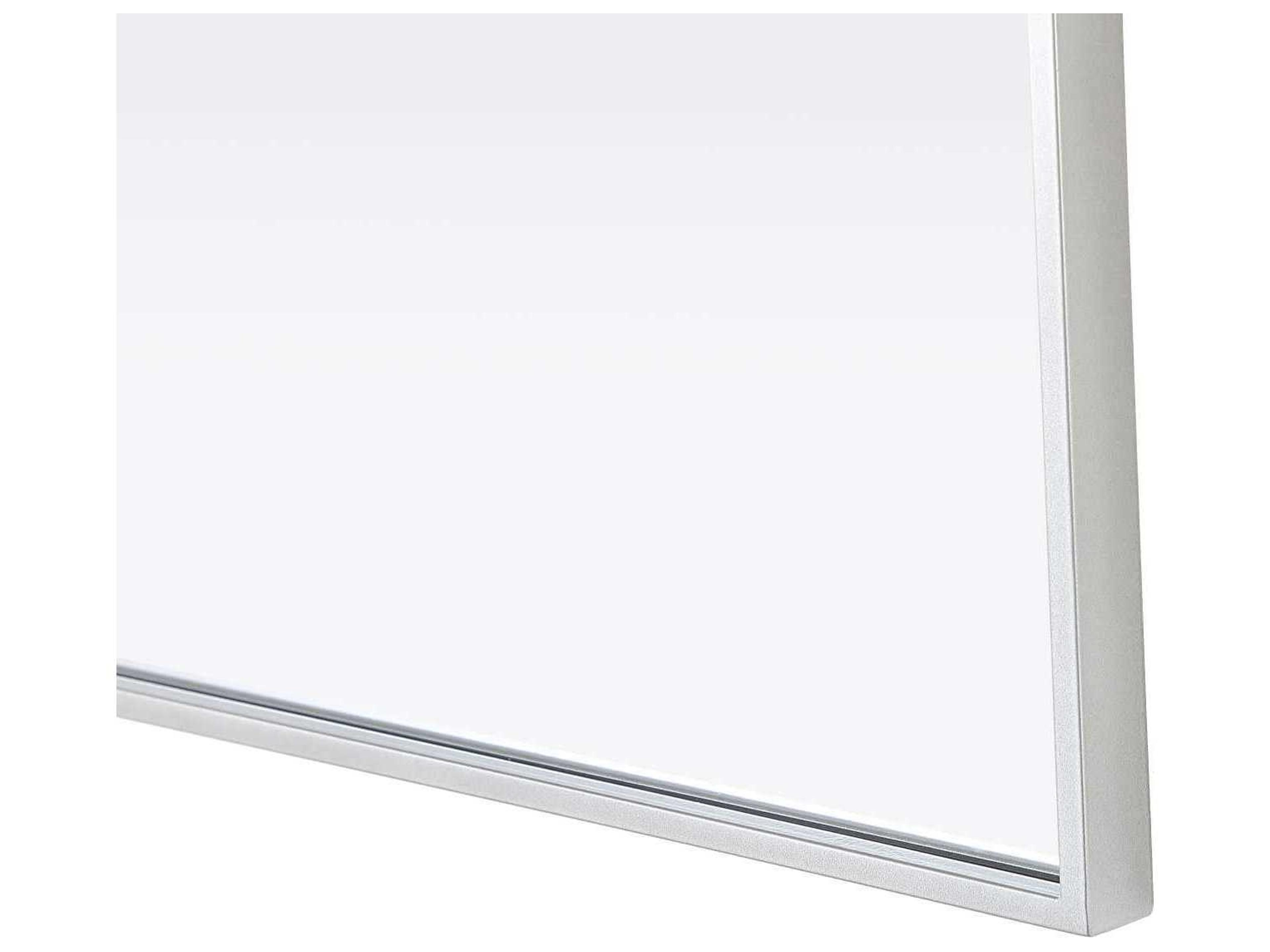 Elegant Lighting Everleigh Silver Notched Wall Mirror