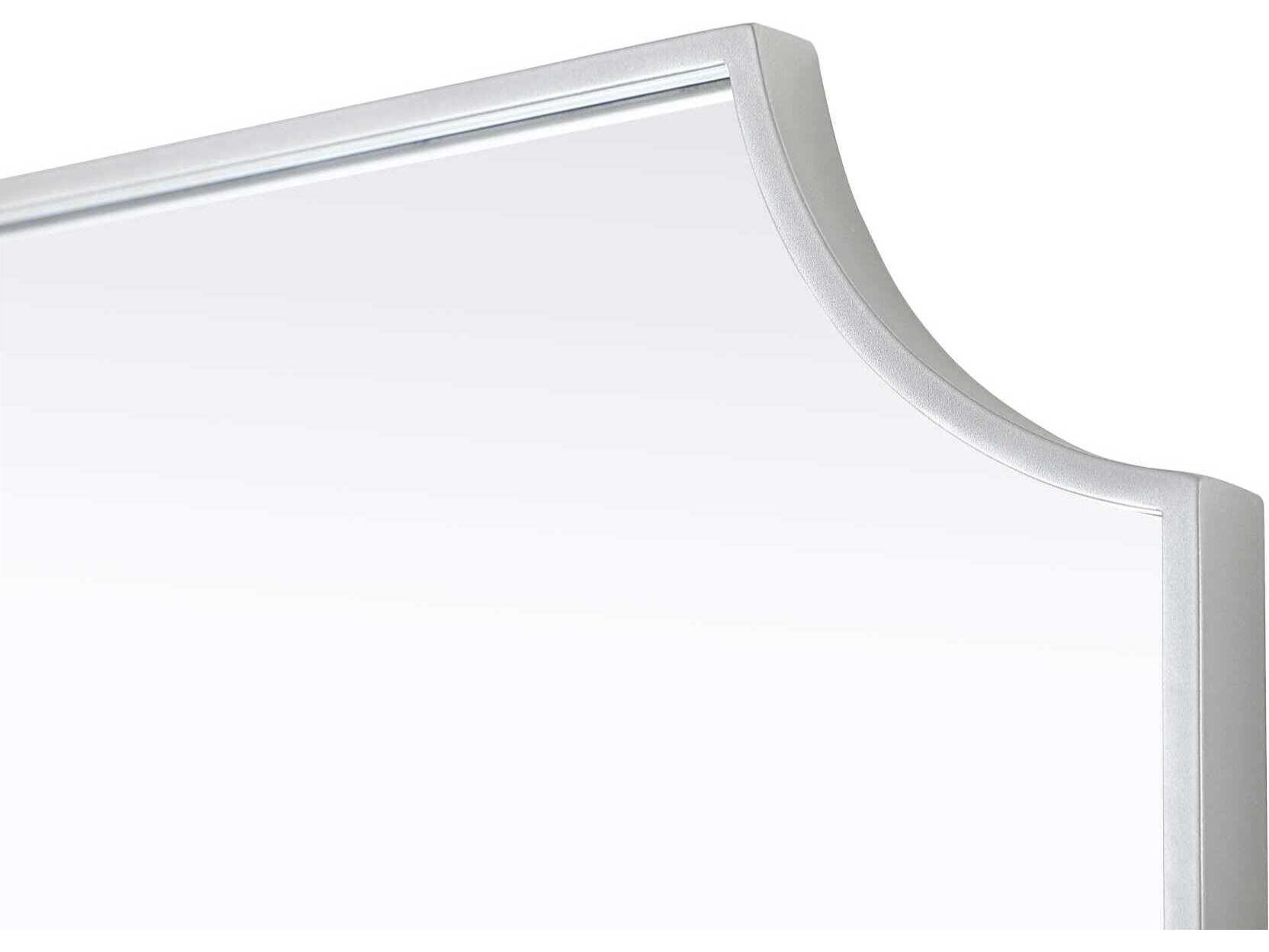 Elegant Lighting Everleigh Silver Notched Wall Mirror