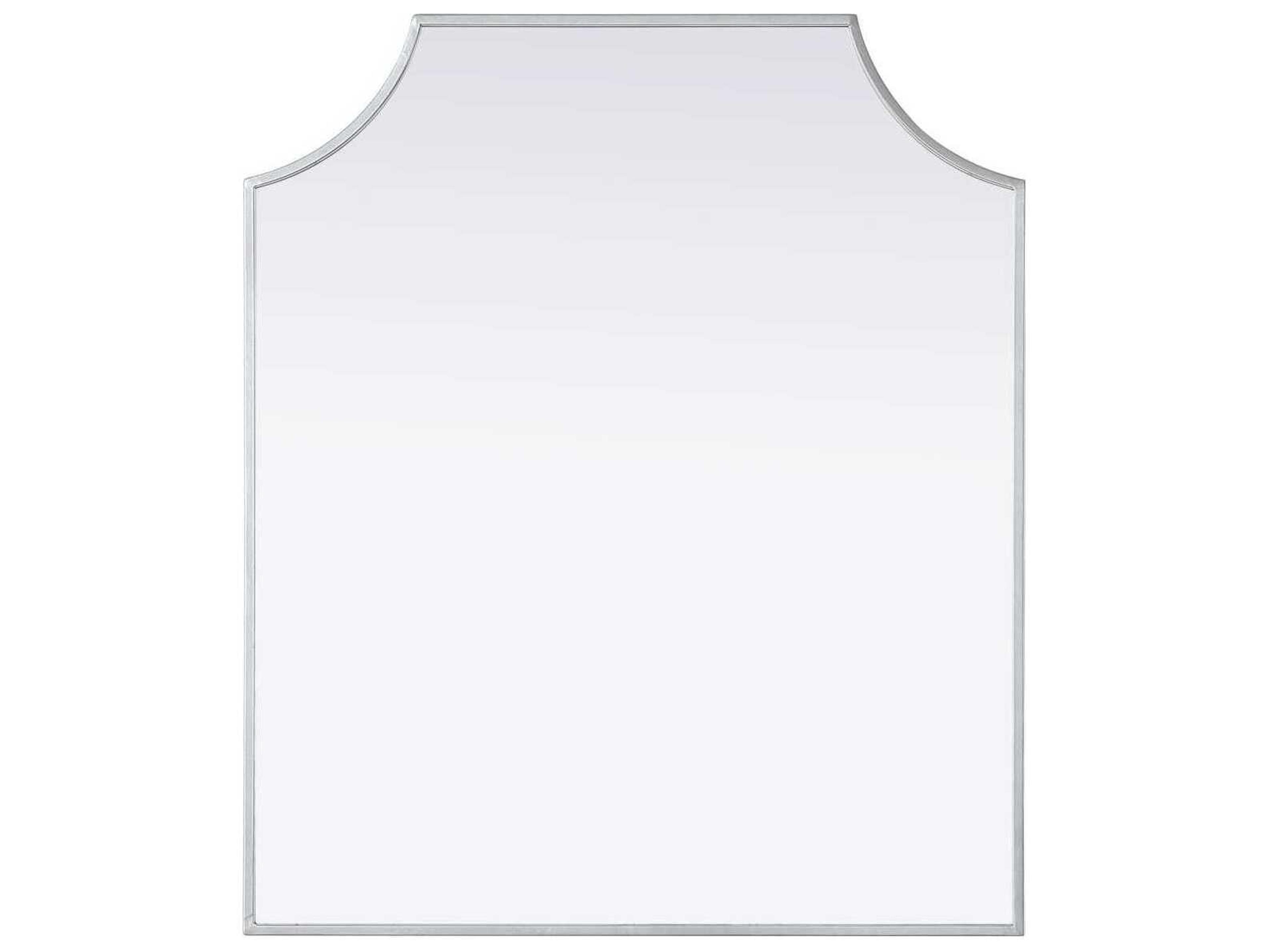 Everleigh Silver Notched Wall Mirror