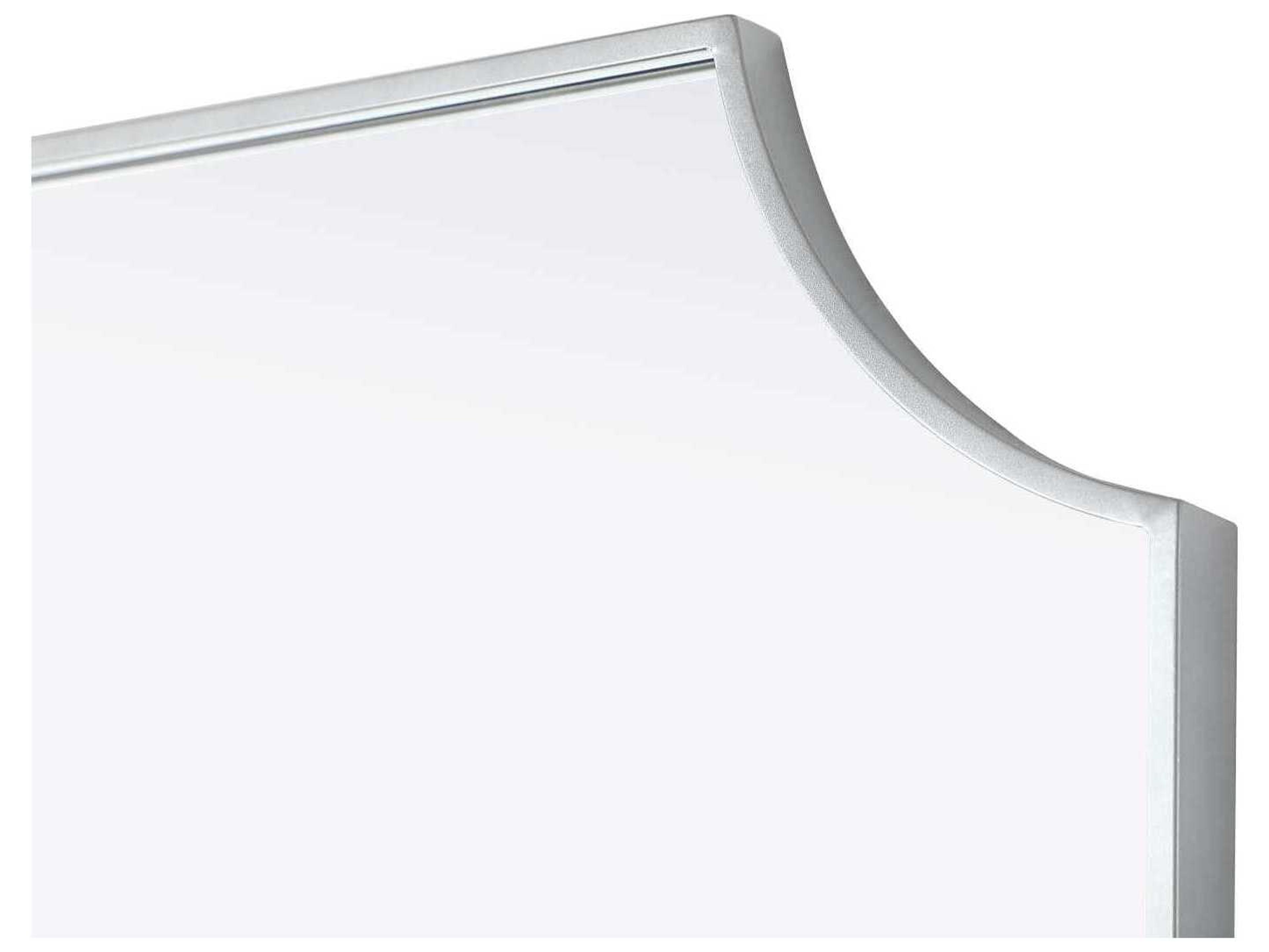 Elegant Lighting Everleigh Silver Notched Wall Mirror