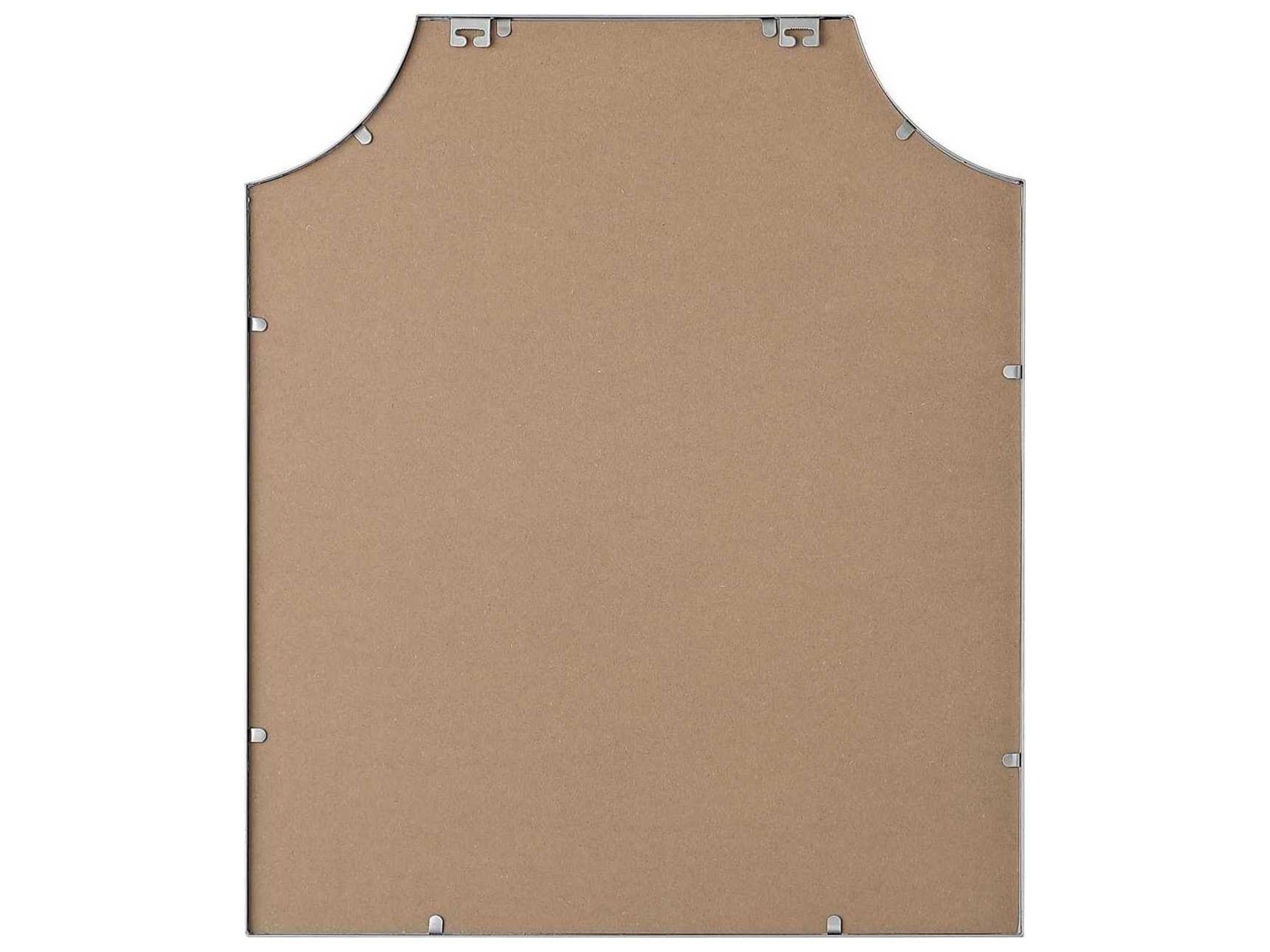 Elegant Lighting Everleigh Silver Notched Wall Mirror