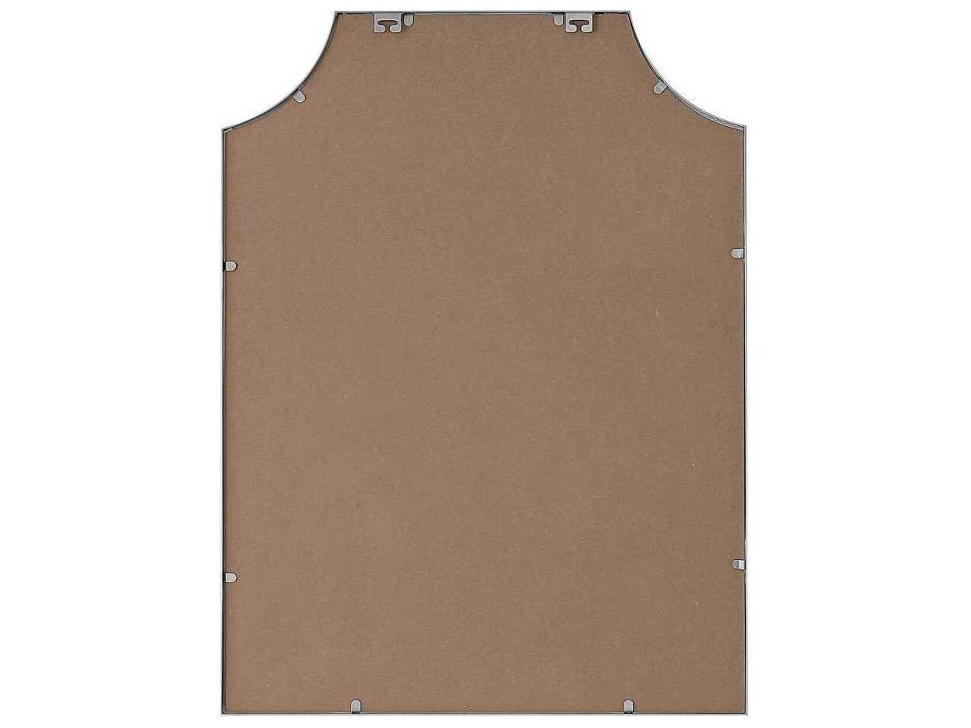 Elegant Lighting Everleigh Silver Notched Wall Mirror