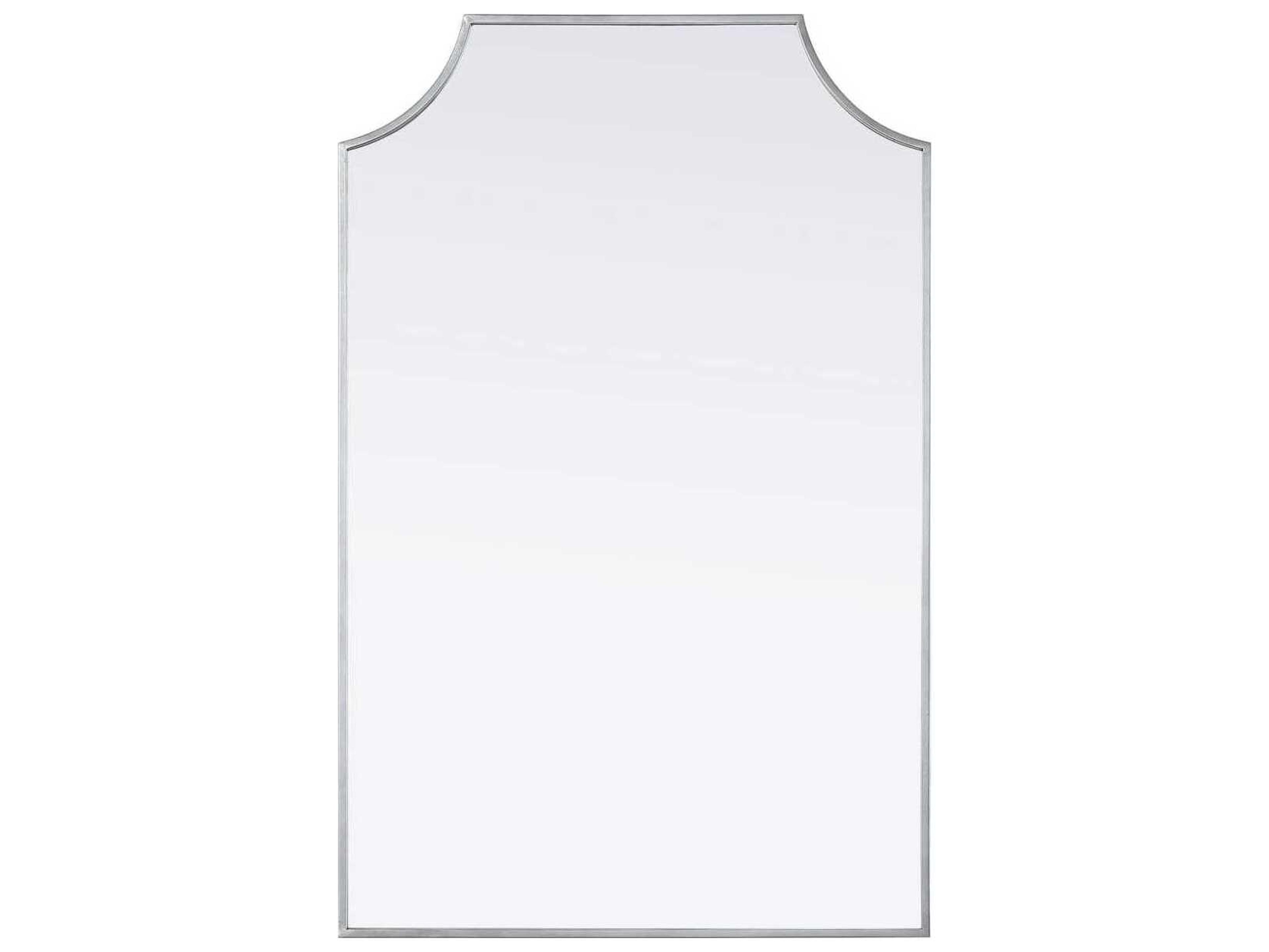 Everleigh Silver Notched Wall Mirror