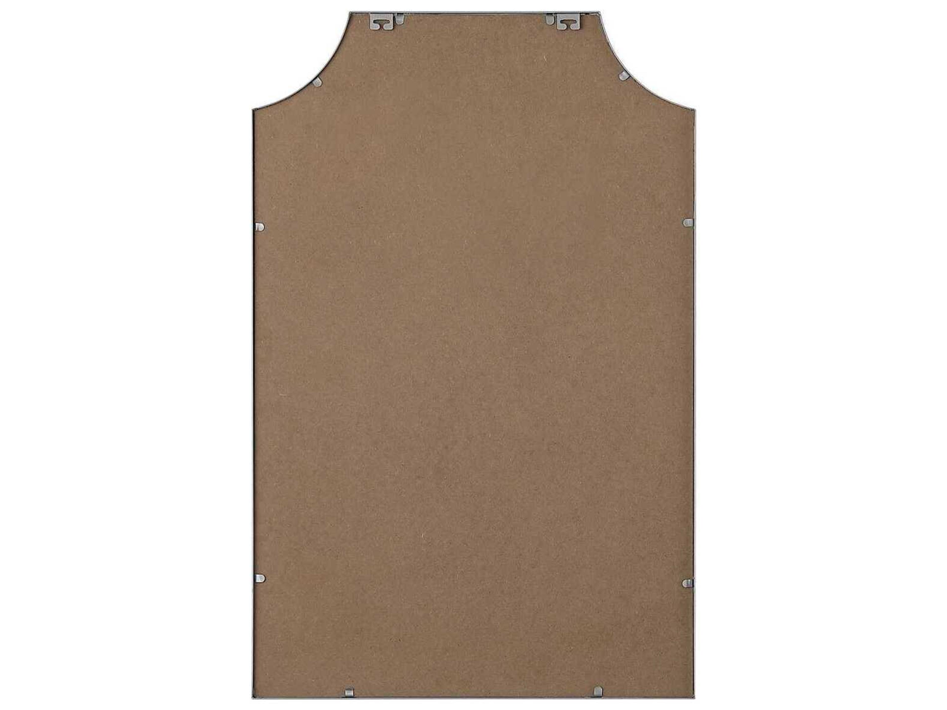 Elegant Lighting Everleigh Silver Notched Wall Mirror