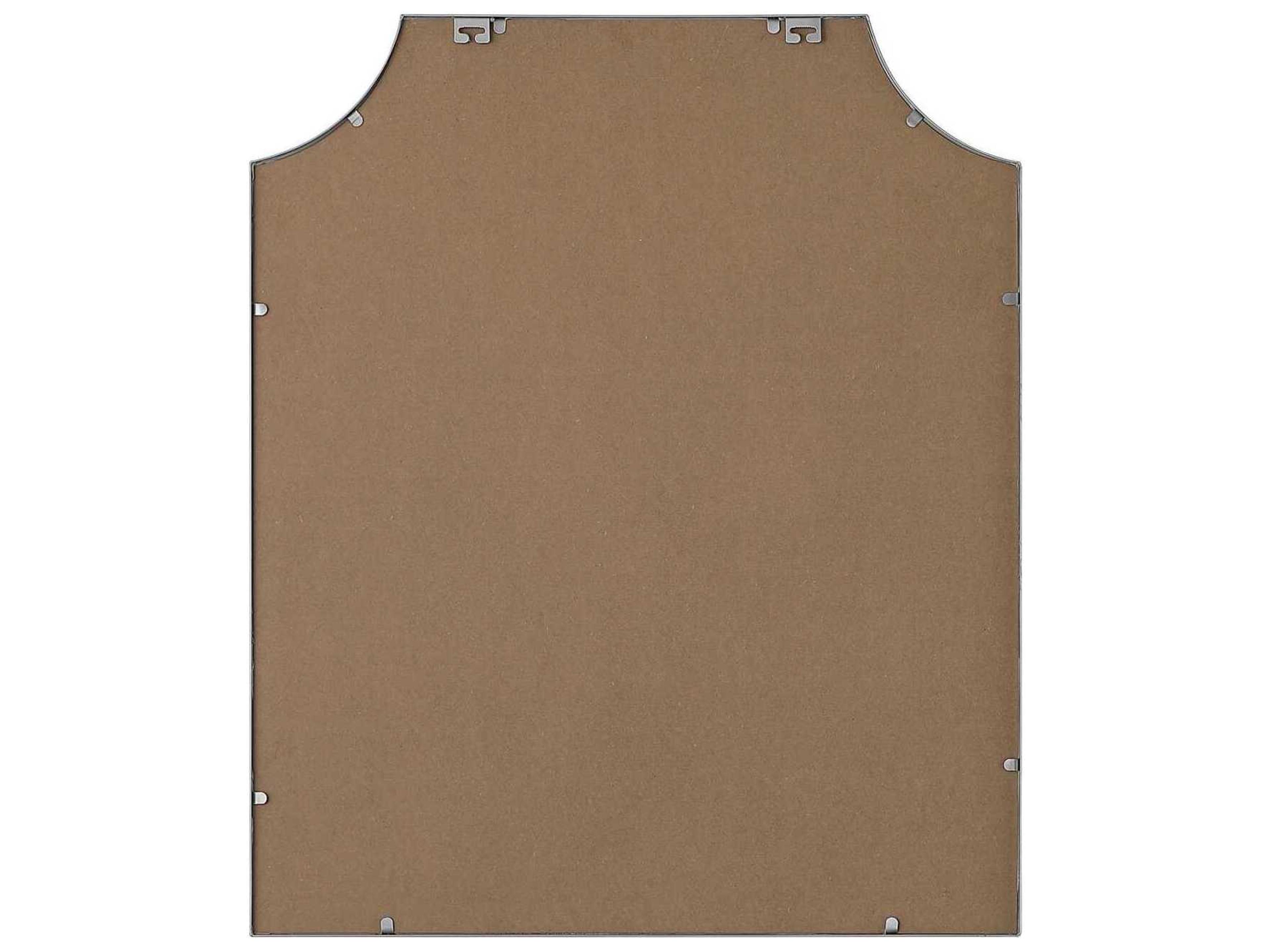 Elegant Lighting Everleigh Silver Notched Wall Mirror