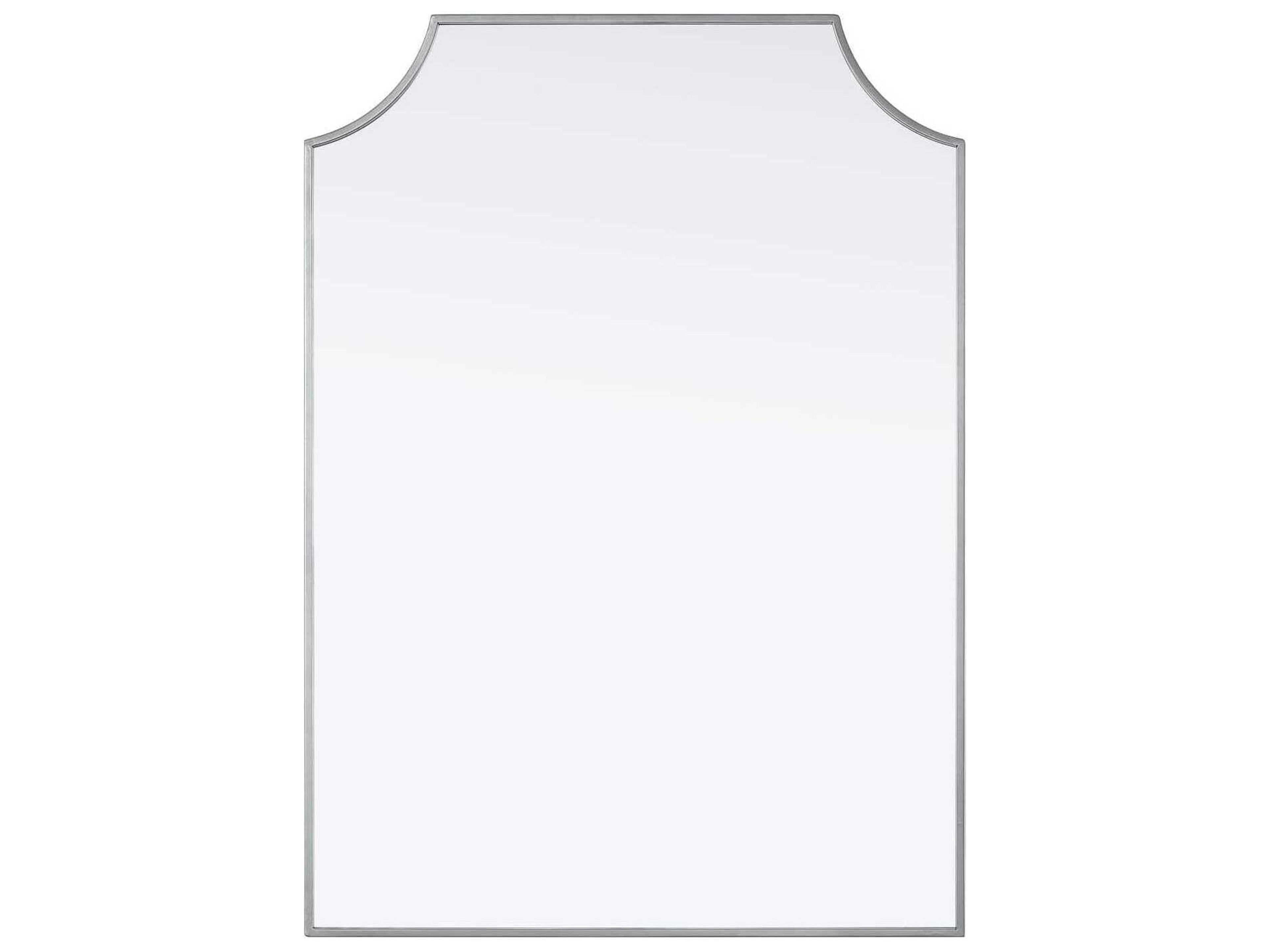 Everleigh Silver Notched Wall Mirror