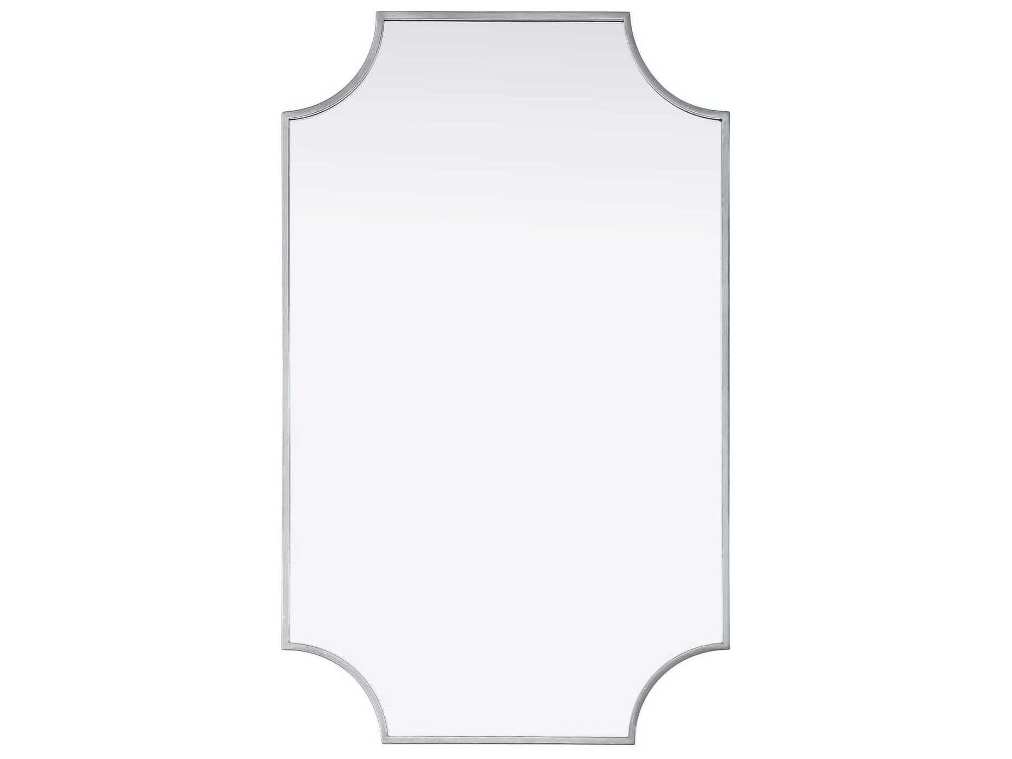 Everleigh Silver Notched Wall Mirror
