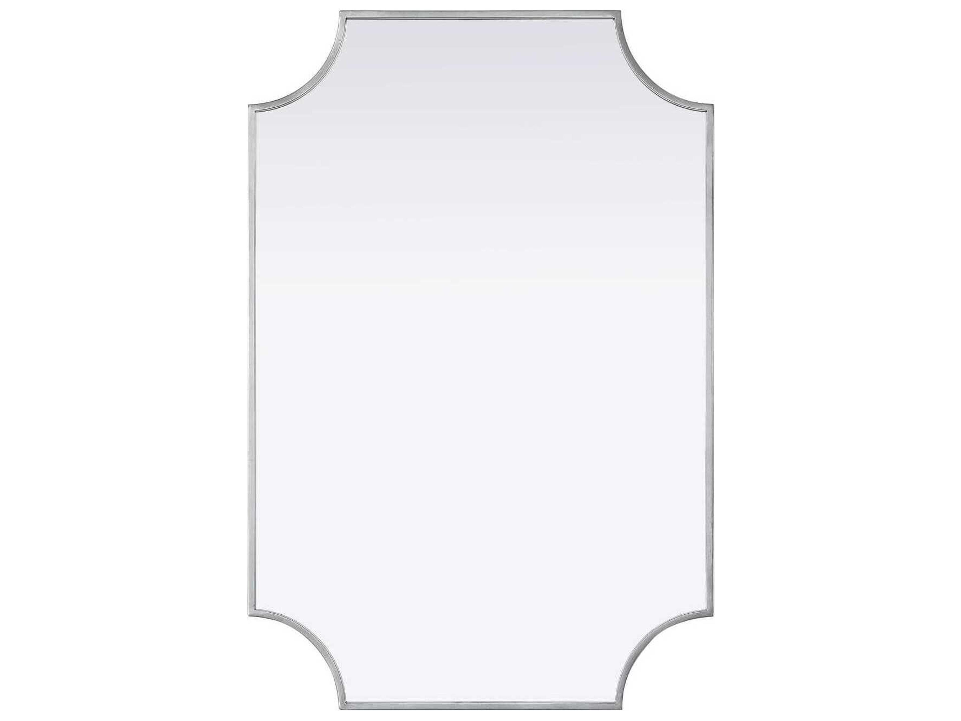 Everleigh Silver Notched Wall Mirror