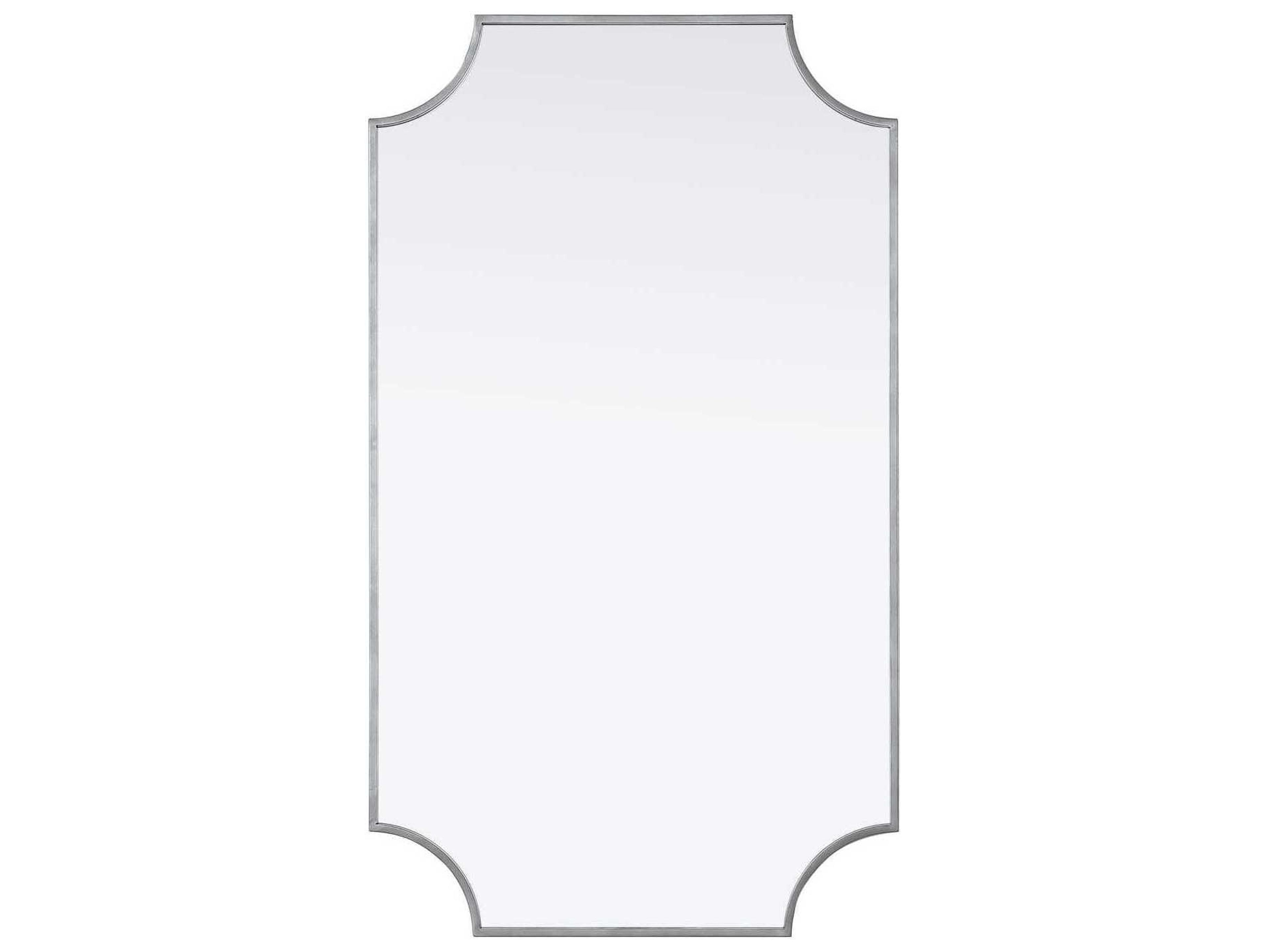 Everleigh Silver Notched Wall Mirror