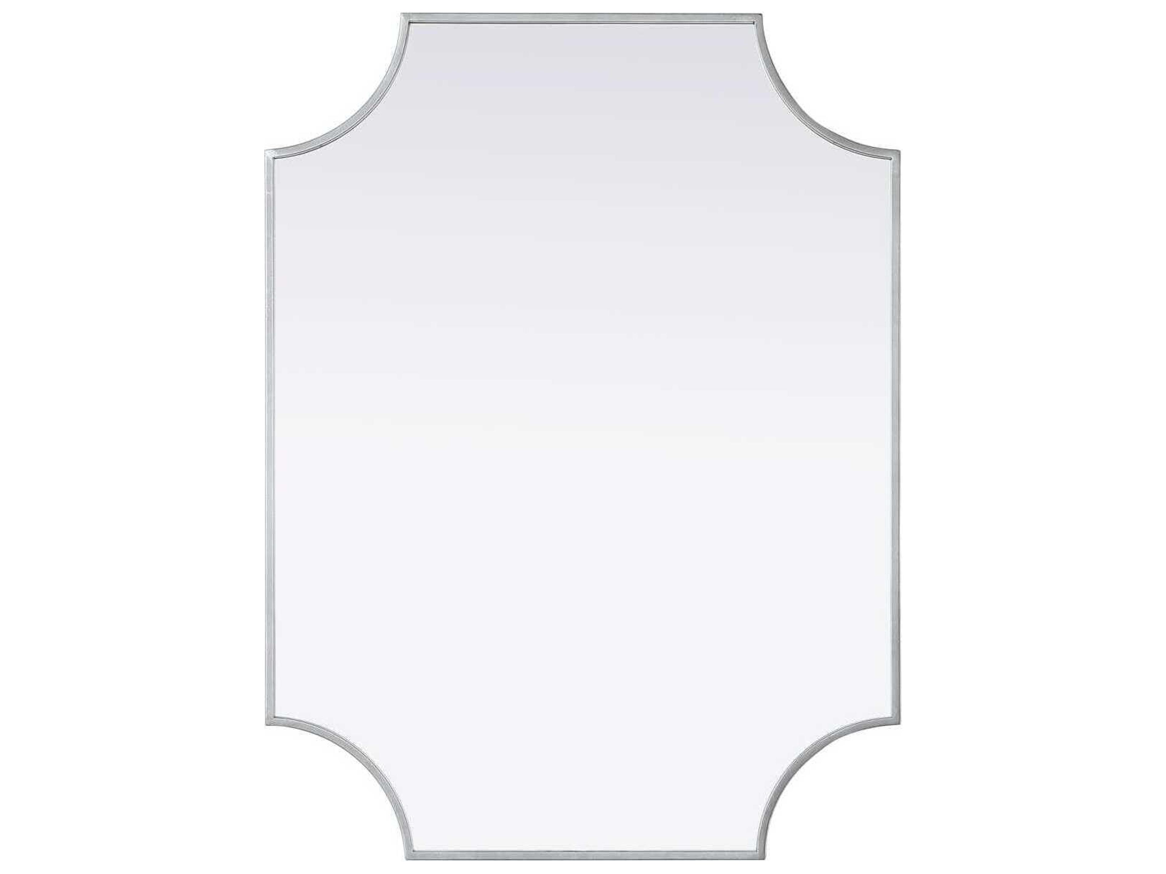 Everleigh Silver Notched Wall Mirror