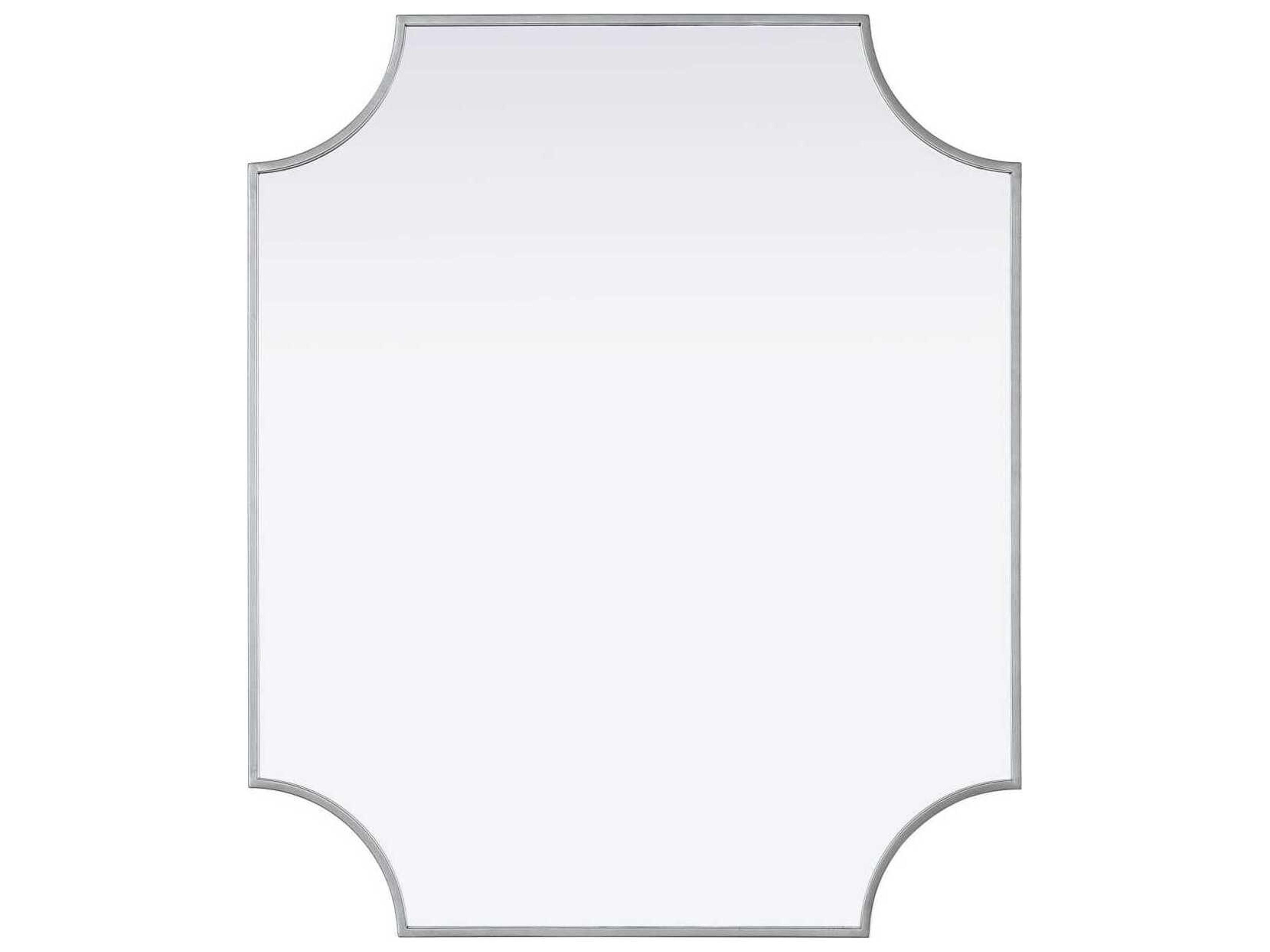 Everleigh Silver Notched Wall Mirror