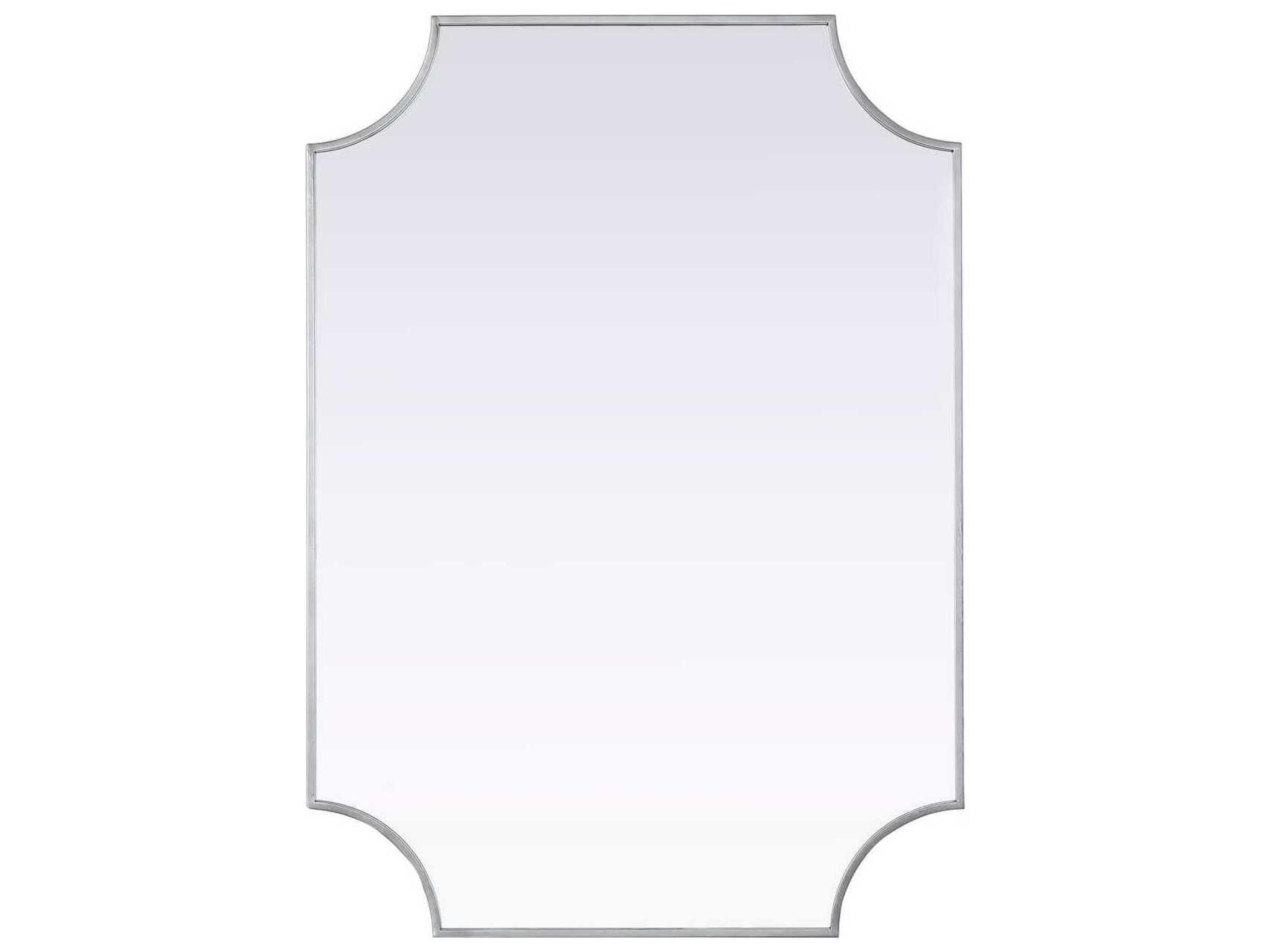 Everleigh Silver Notched Wall Mirror