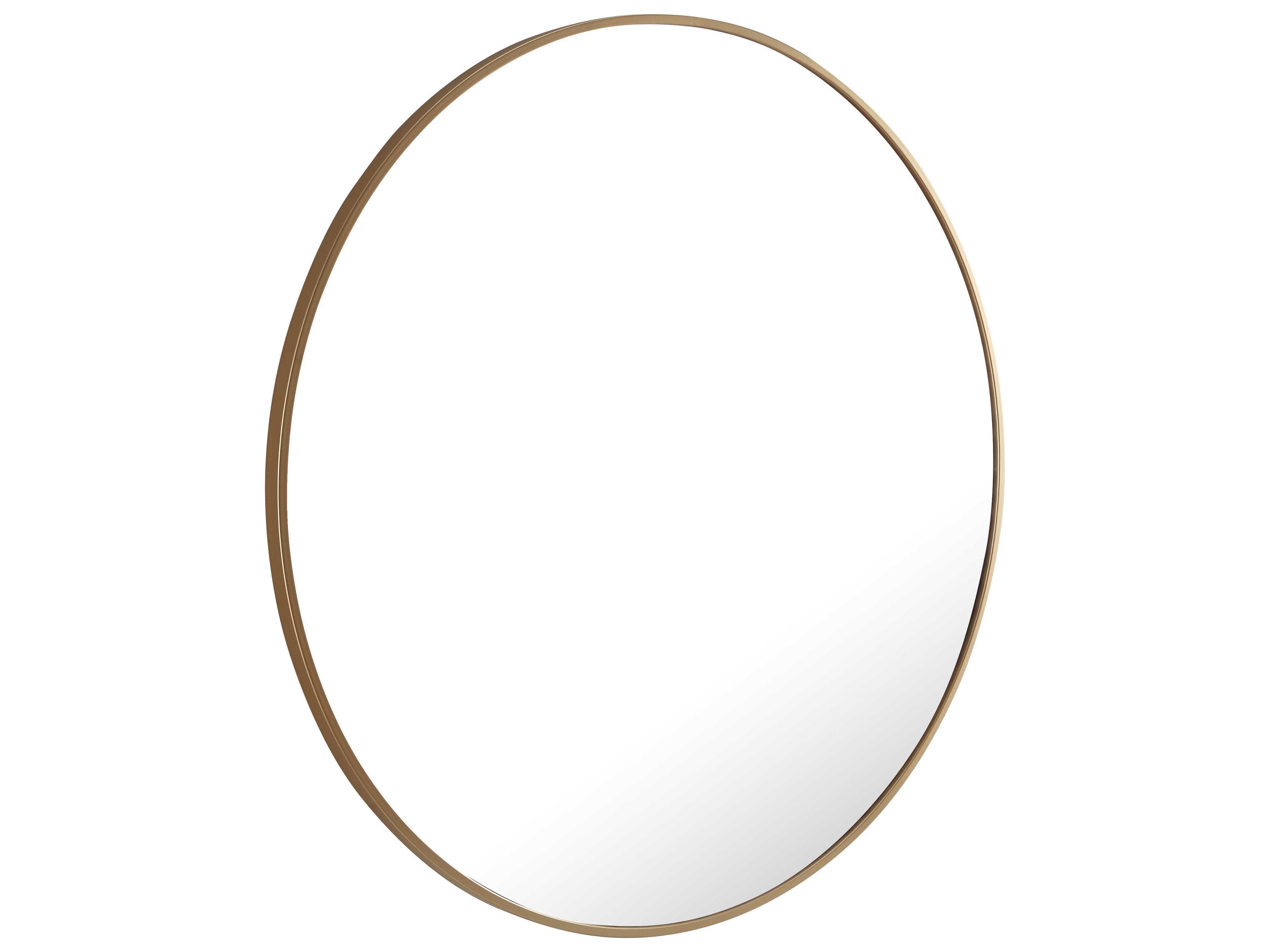 Elegant Lighting Eternity Brass Round Wall Mirror