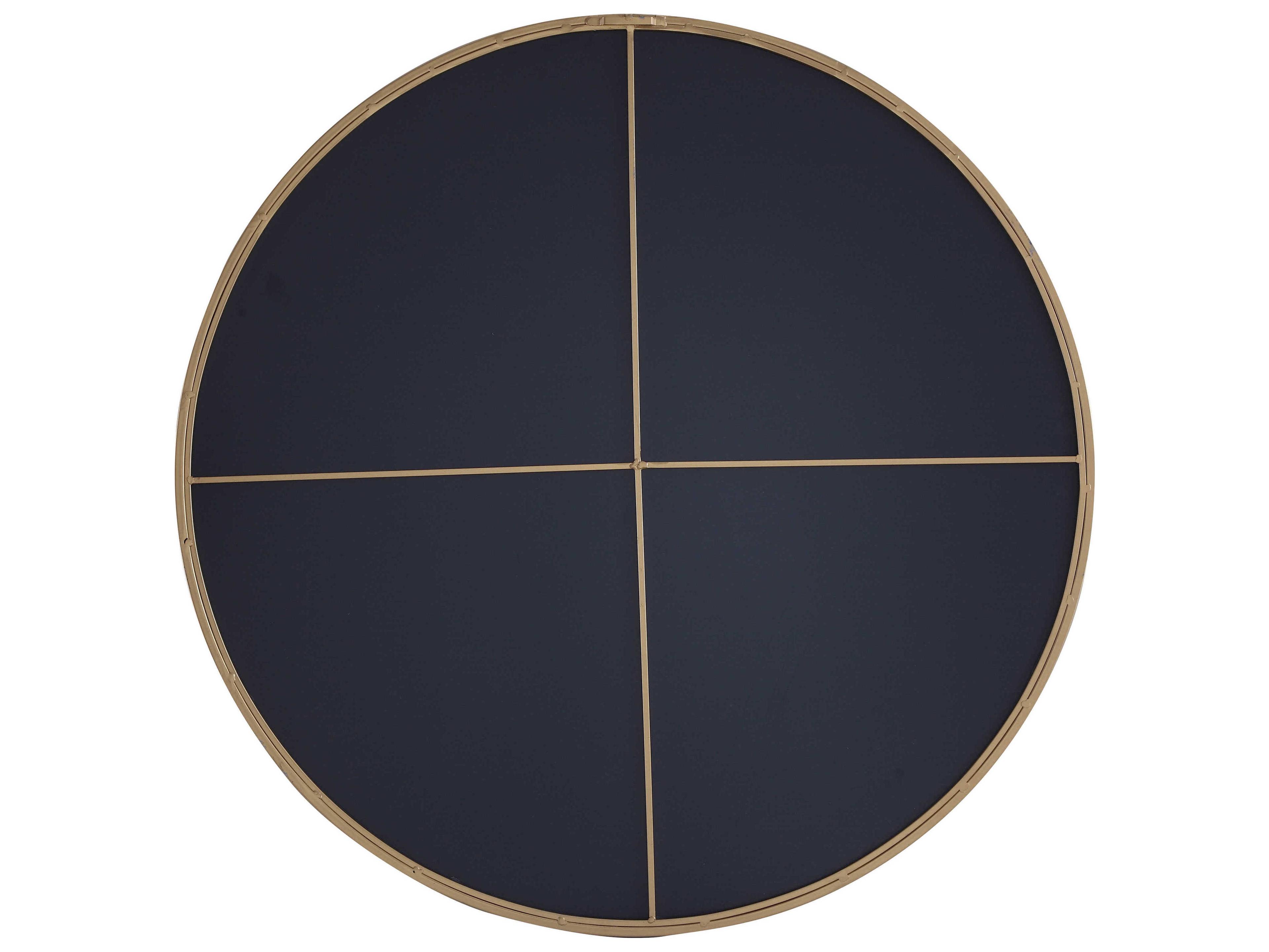 Elegant Lighting Eternity Brass Round Wall Mirror