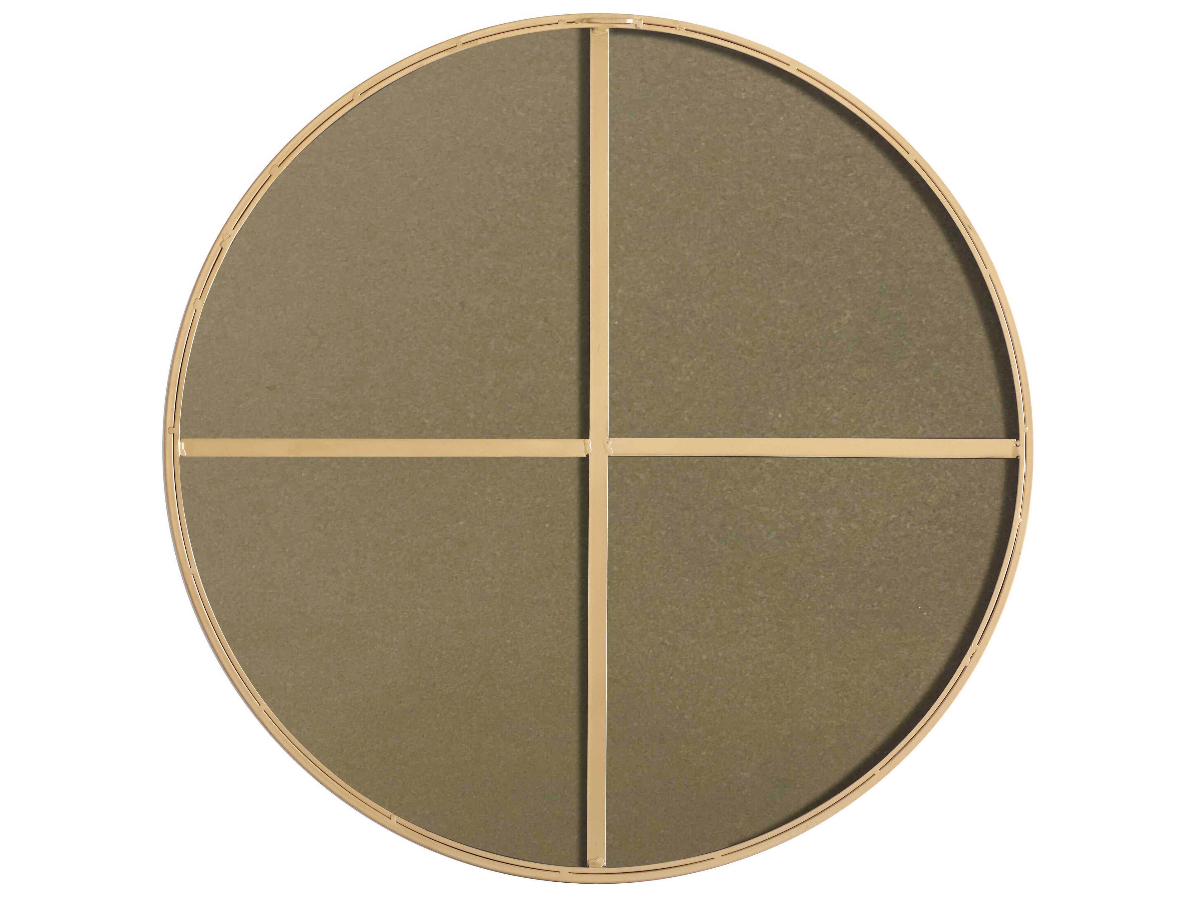 Elegant Lighting Eternity Brass Round Wall Mirror