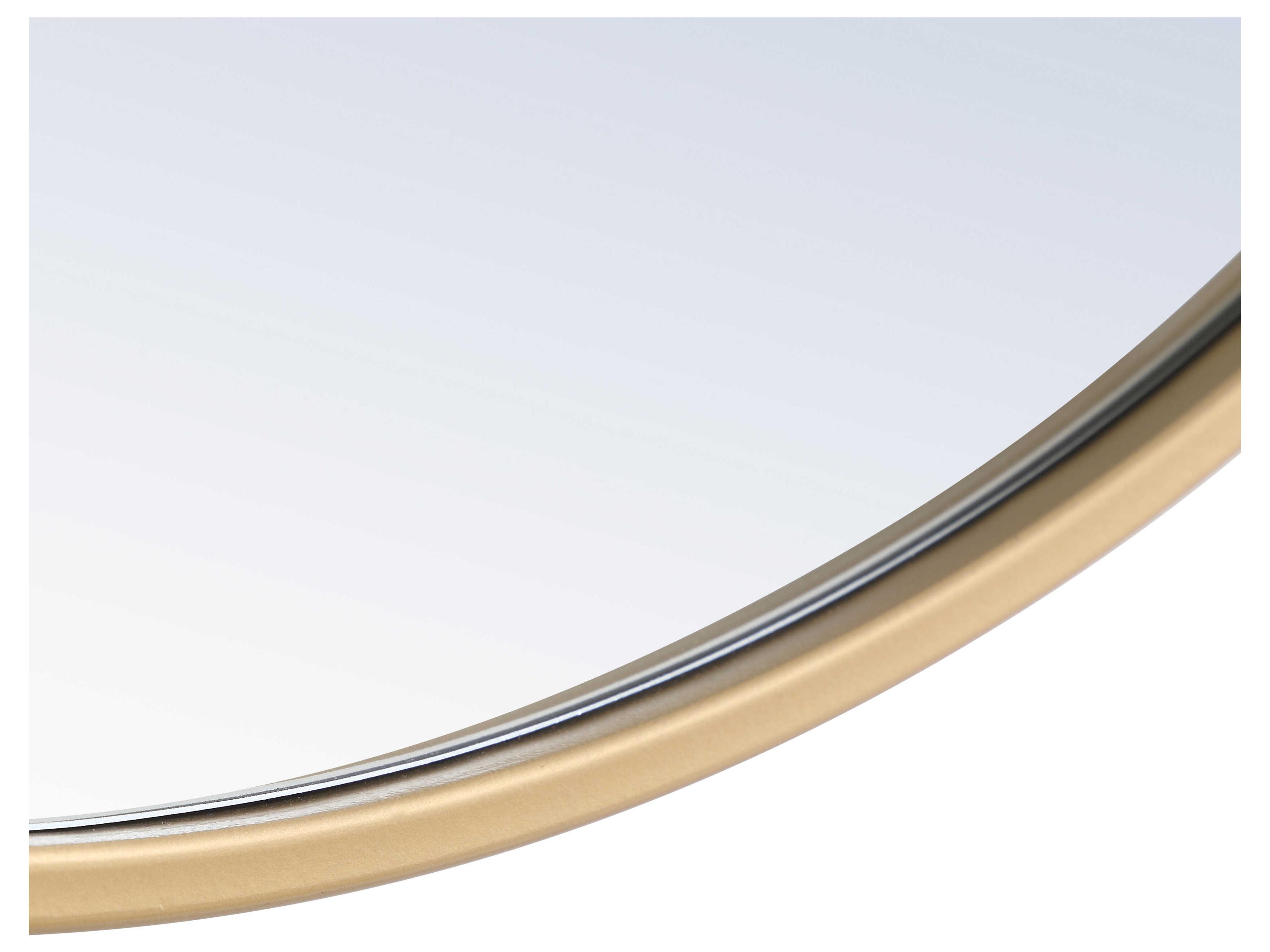 Elegant Lighting Eternity Brass Round Wall Mirror