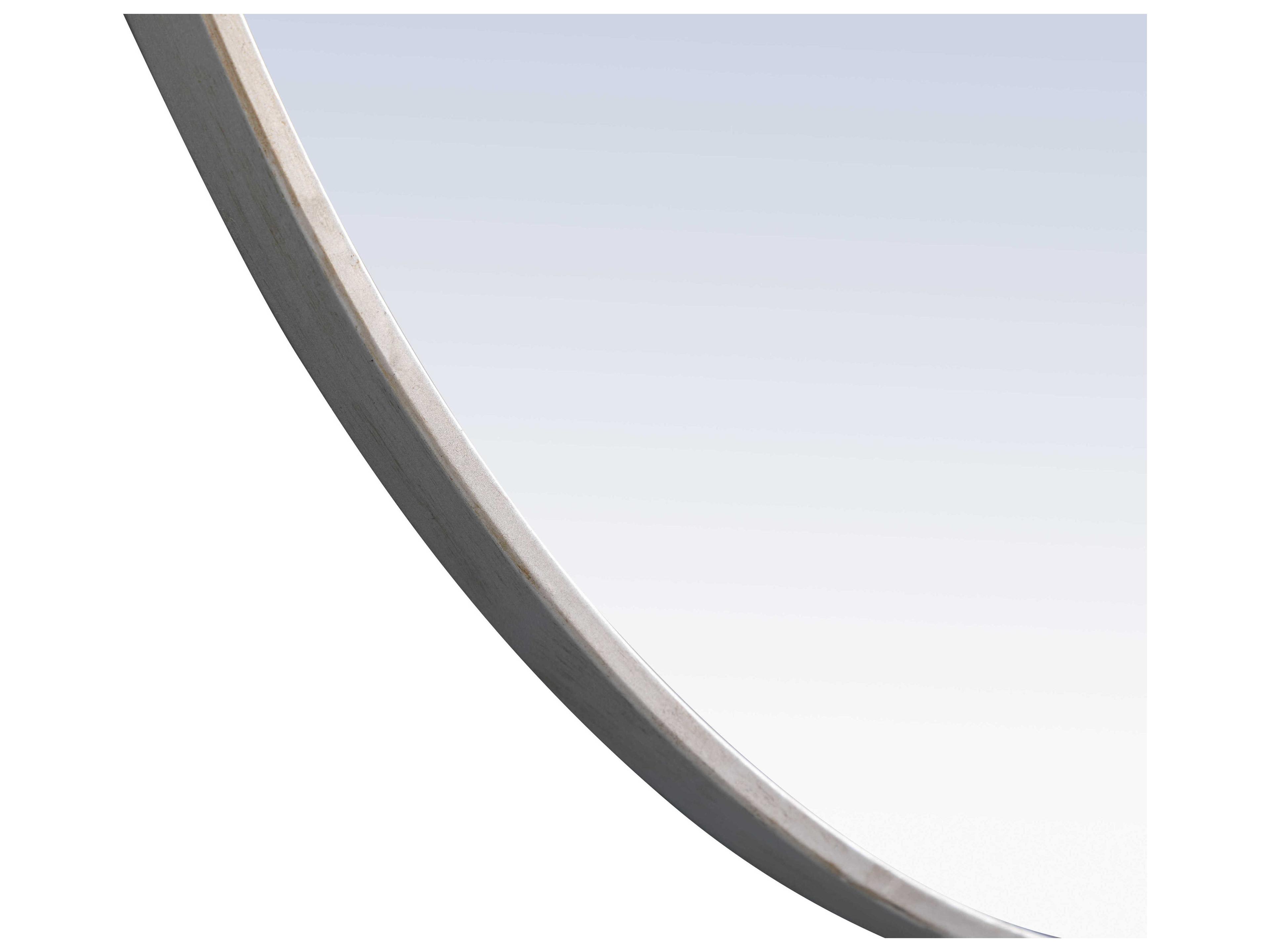 Elegant Lighting Eternity Silver Round Wall Mirror