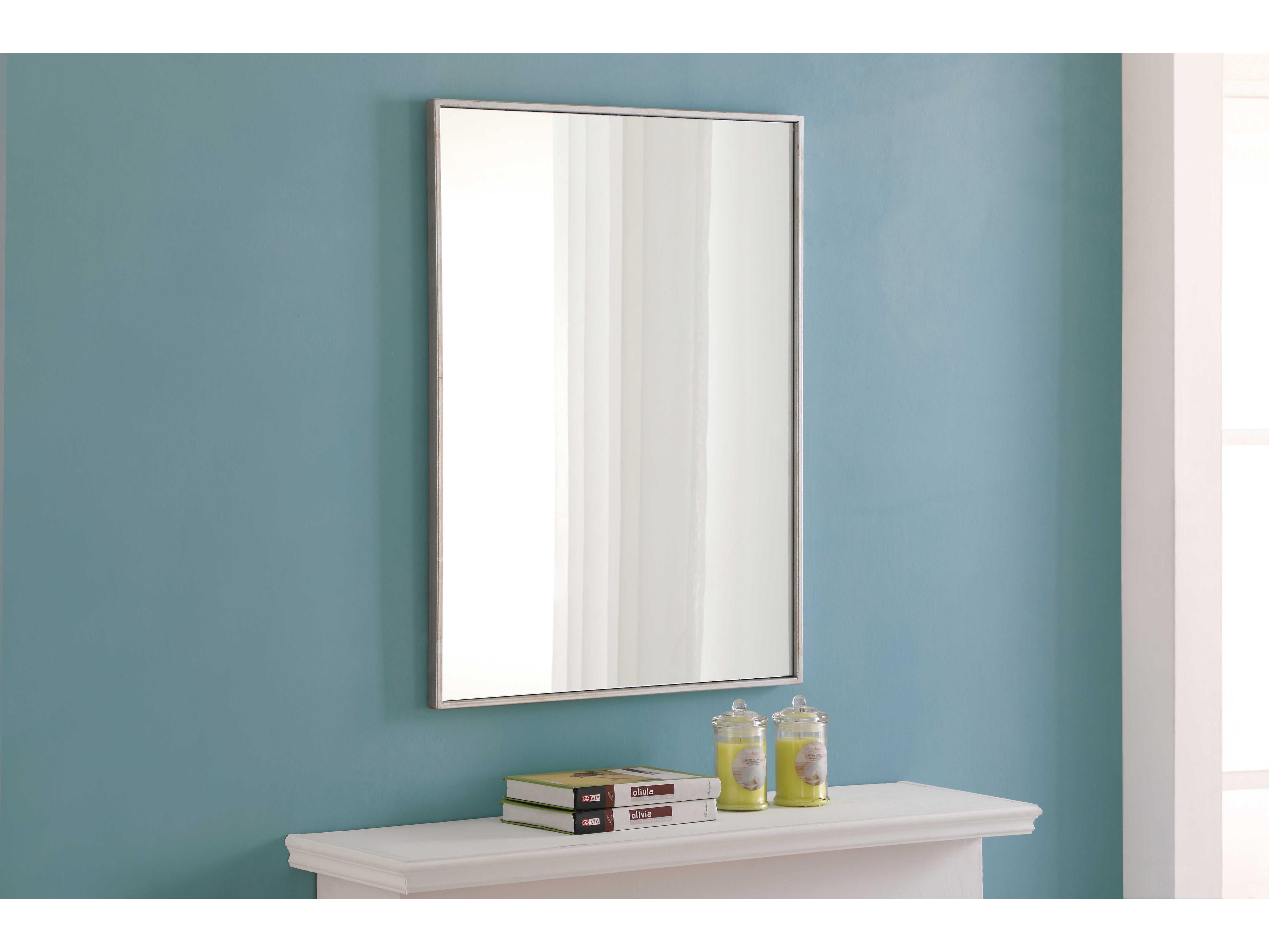 Elegant Lighting Eternity Silver Rectangular Wall Mirror