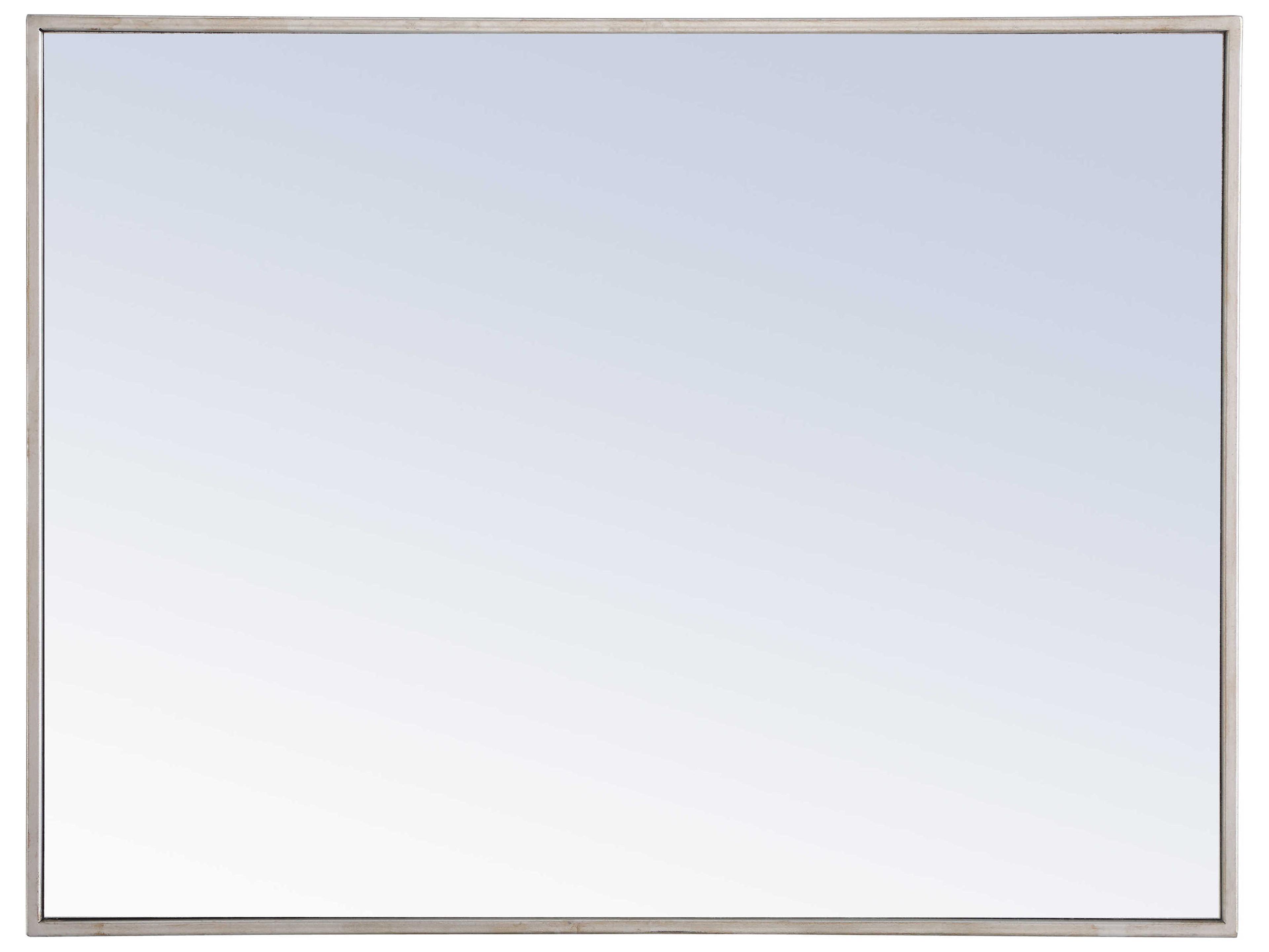 Elegant Lighting Eternity Silver Rectangular Wall Mirror