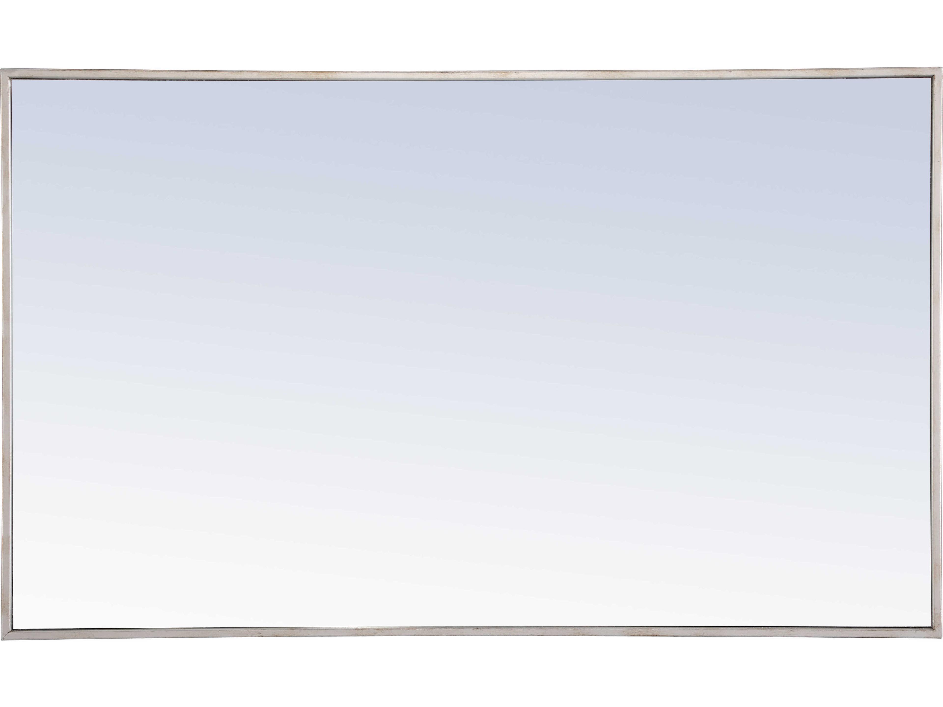 Elegant Lighting Eternity Silver Rectangular Wall Mirror