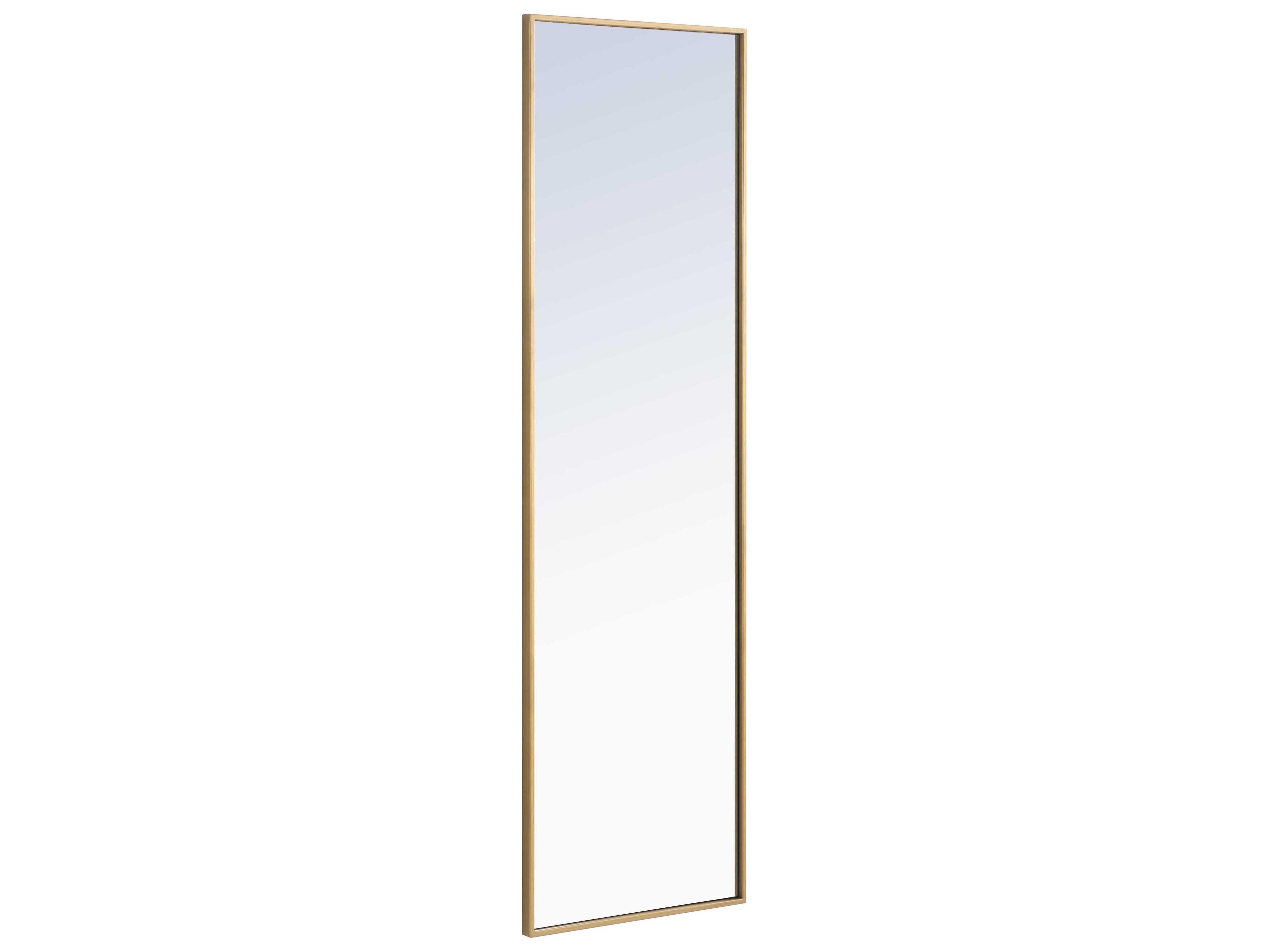 Elegant Lighting Eternity Brass Rectangular Wall Mirror