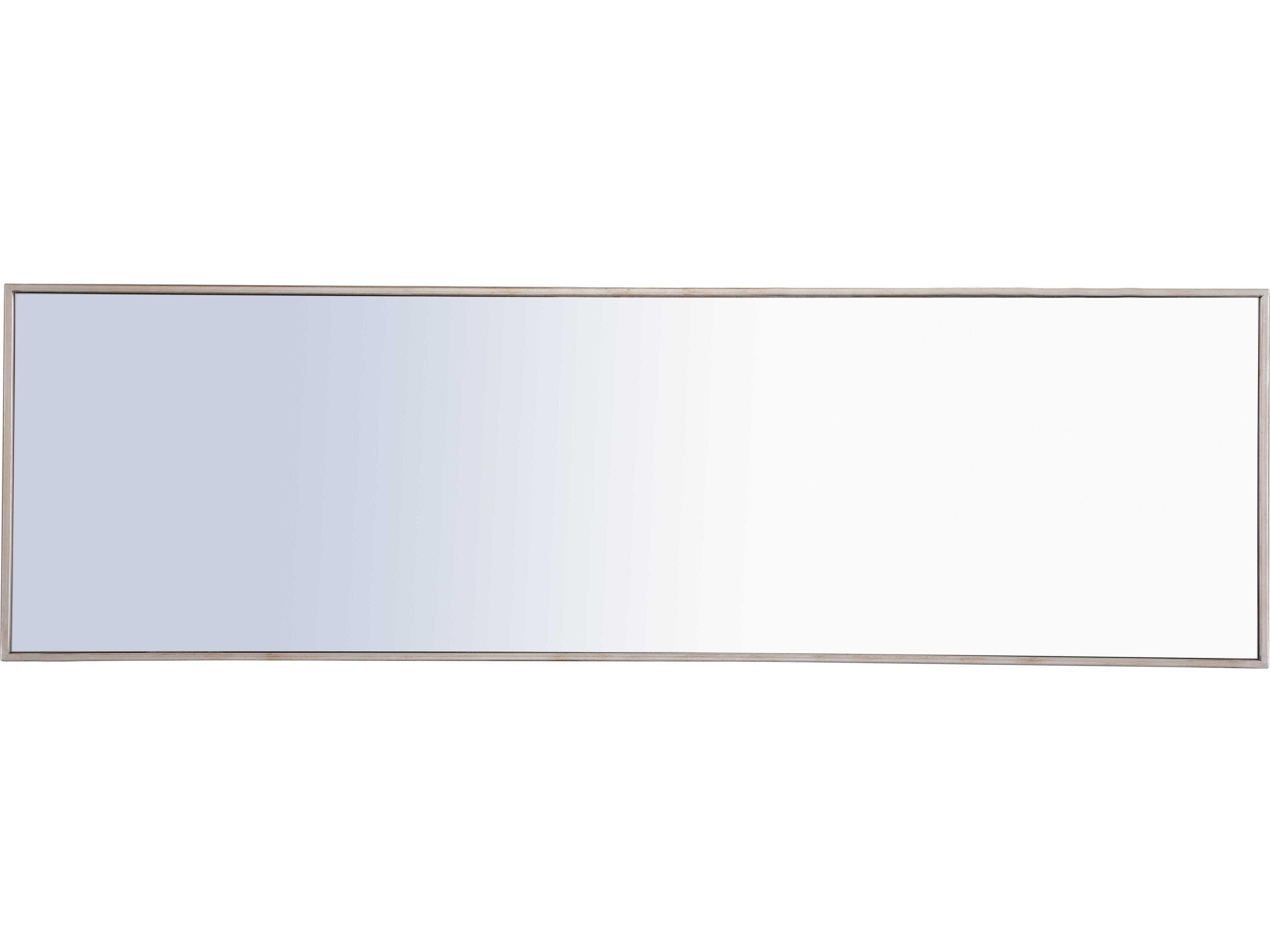 Elegant Lighting Eternity Silver Rectangular Wall Mirror