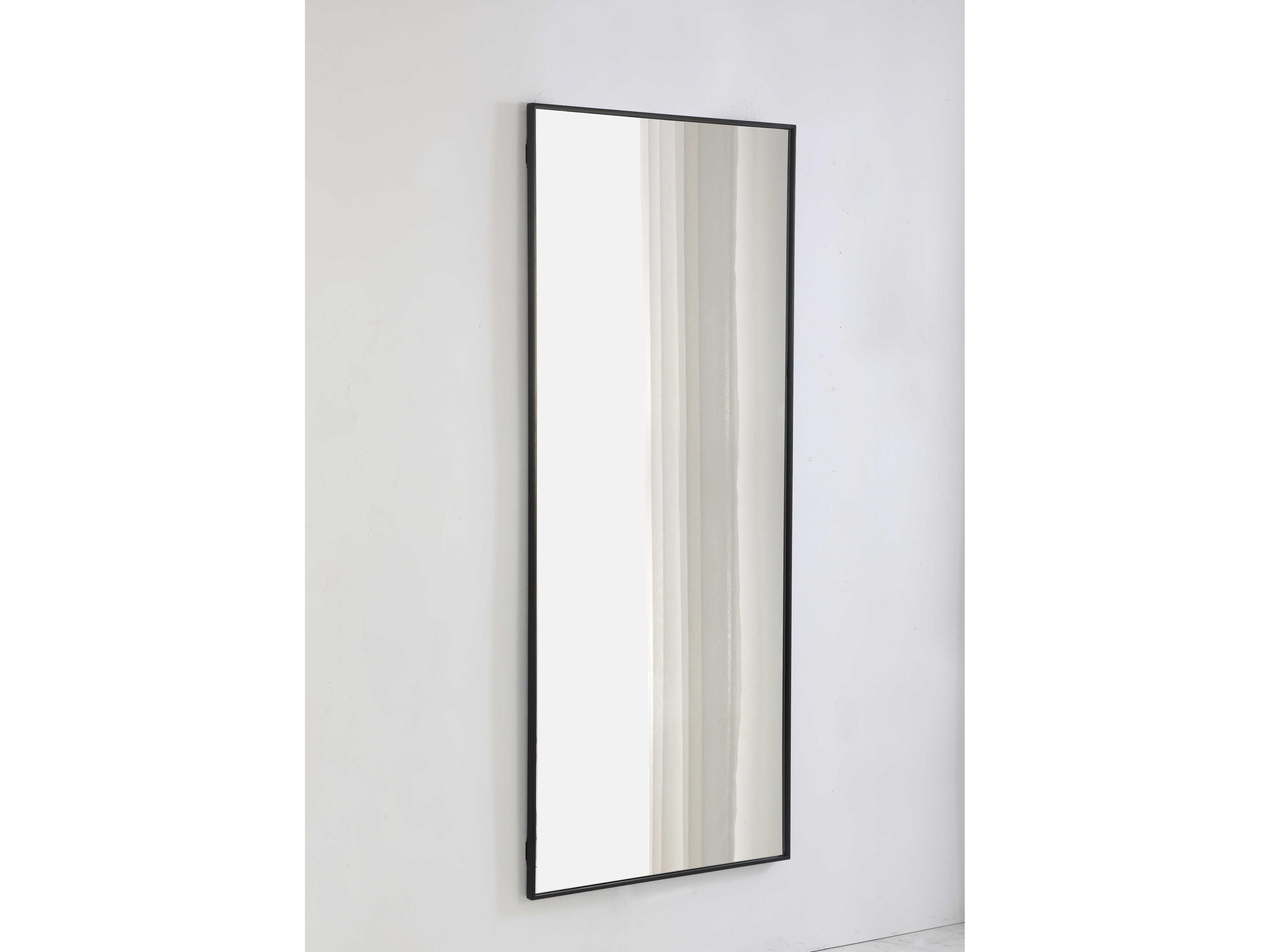 Elegant Lighting Eternity Black Rectangular Wall Mirror