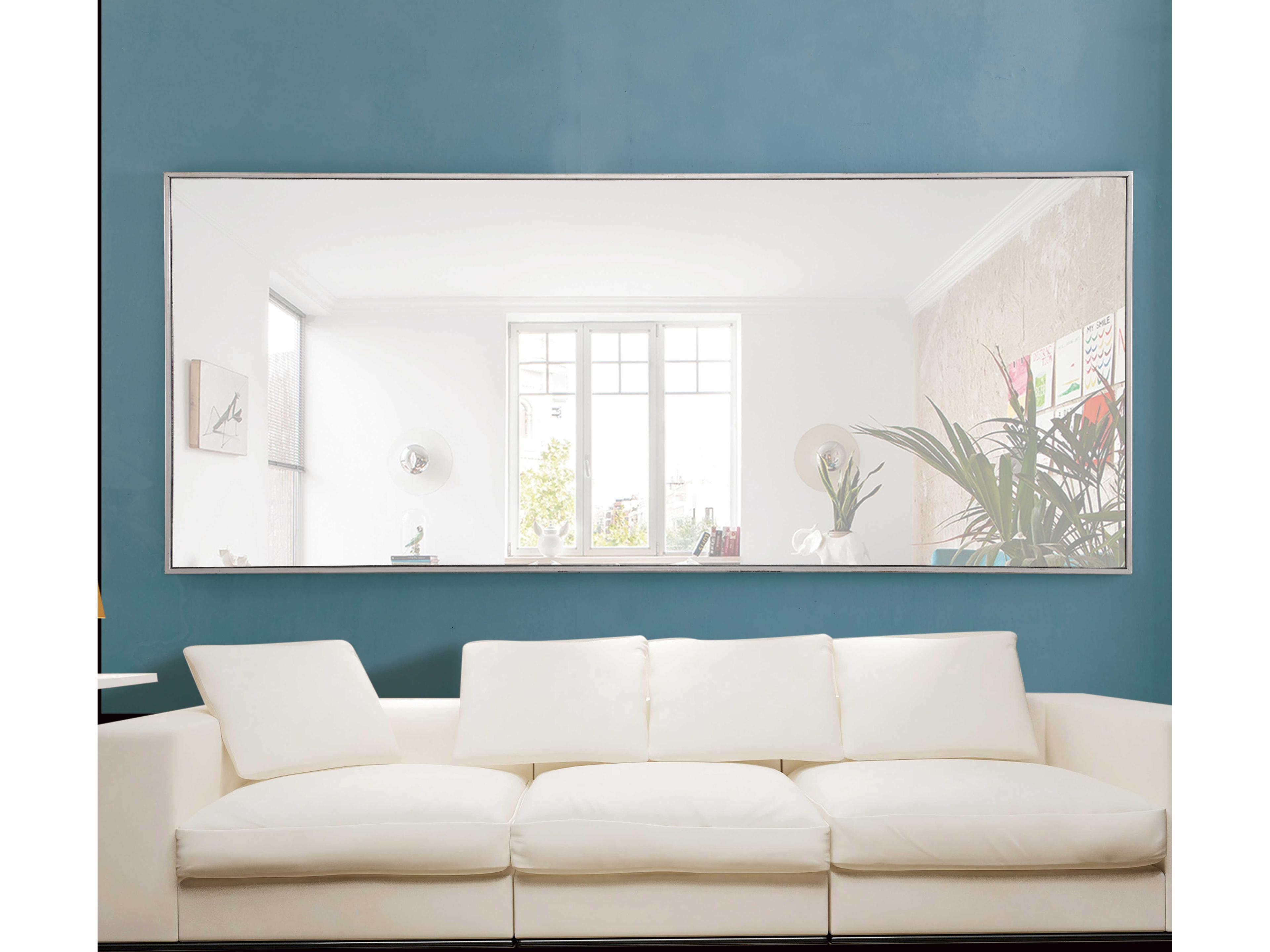 Elegant Lighting Eternity Silver Rectangular Wall Mirror