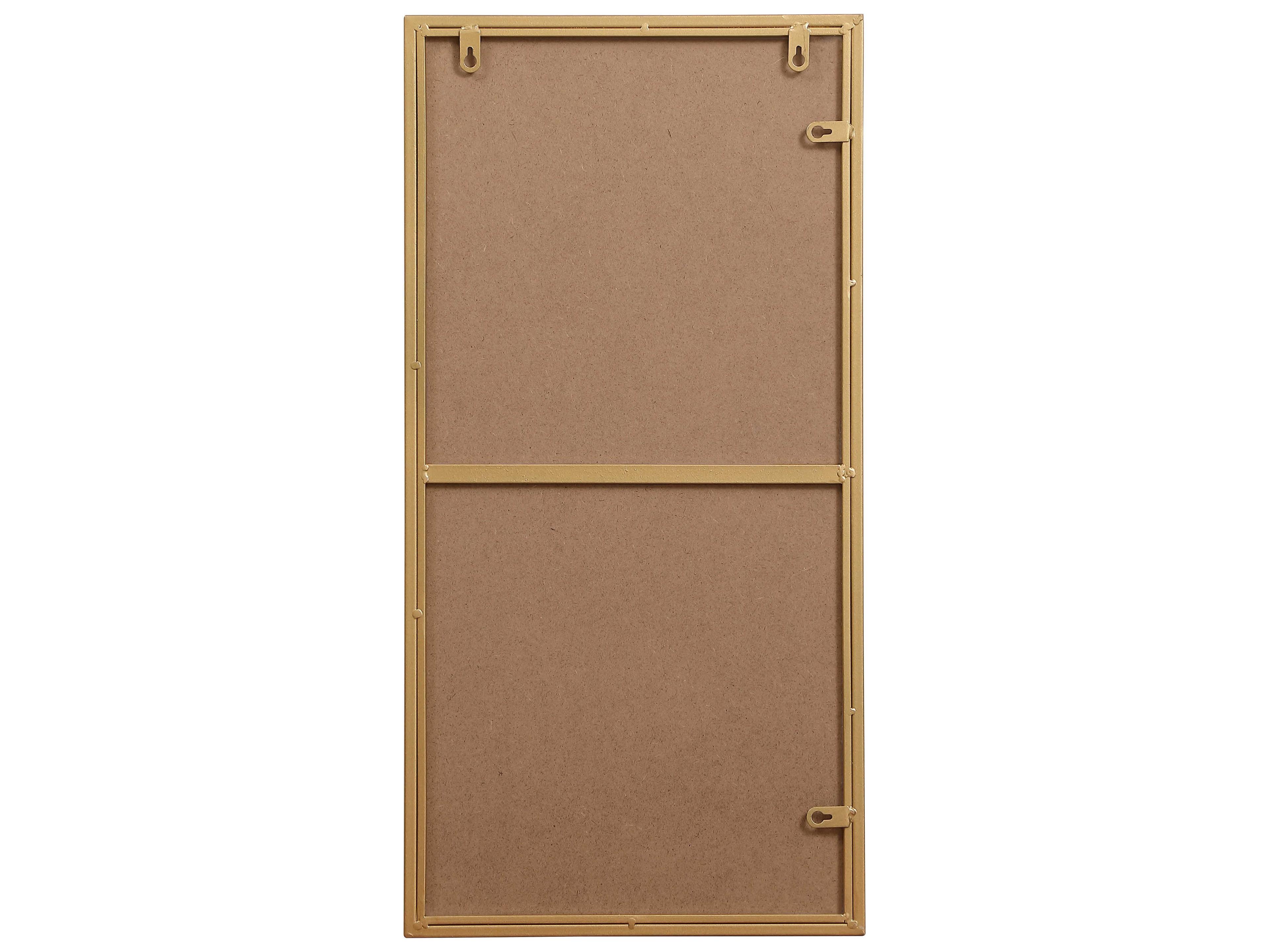 Elegant Lighting Eternity Brass Rectangular Wall Mirror