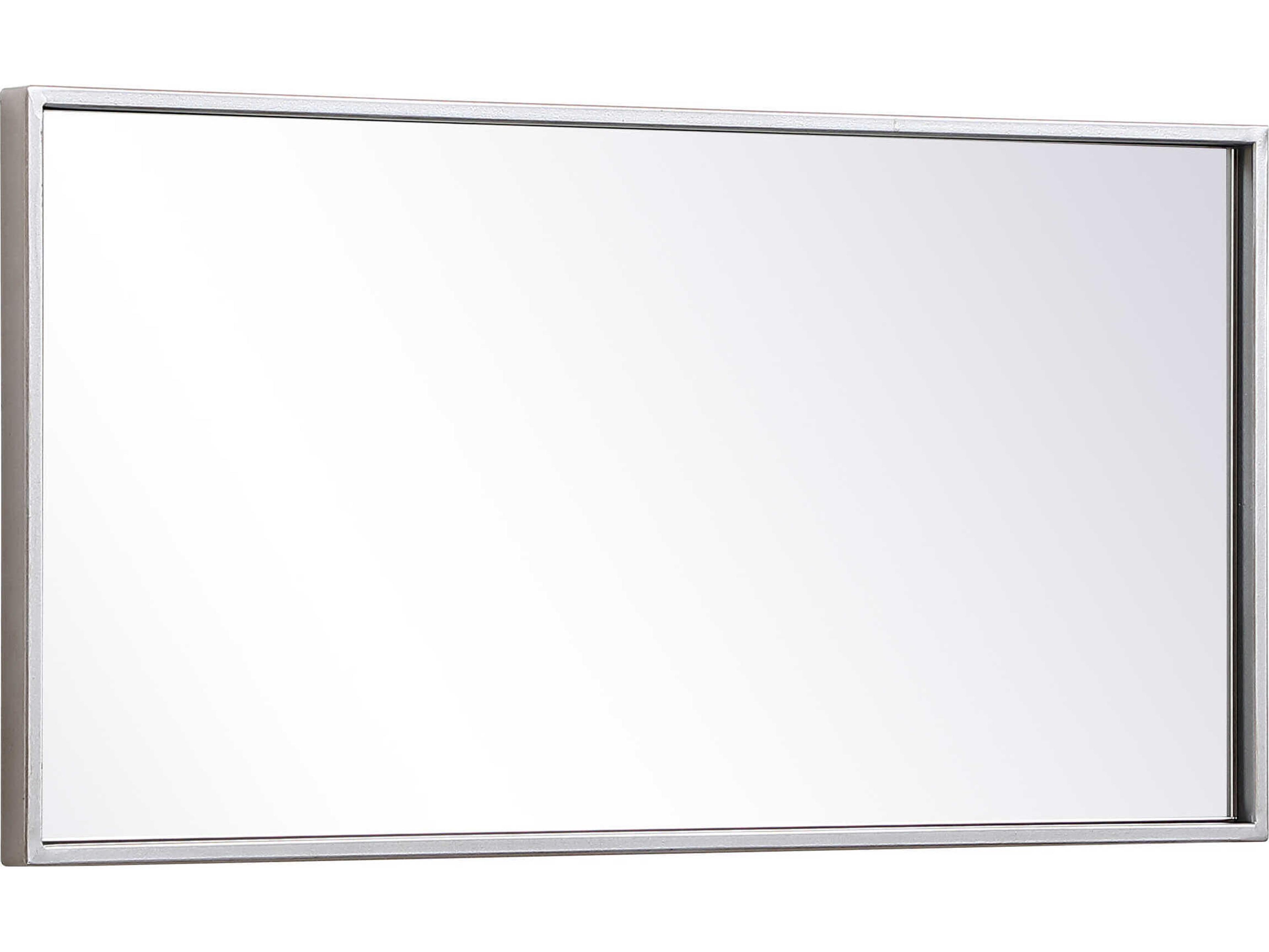 Elegant Lighting Eternity Silver Rectangular Wall Mirror