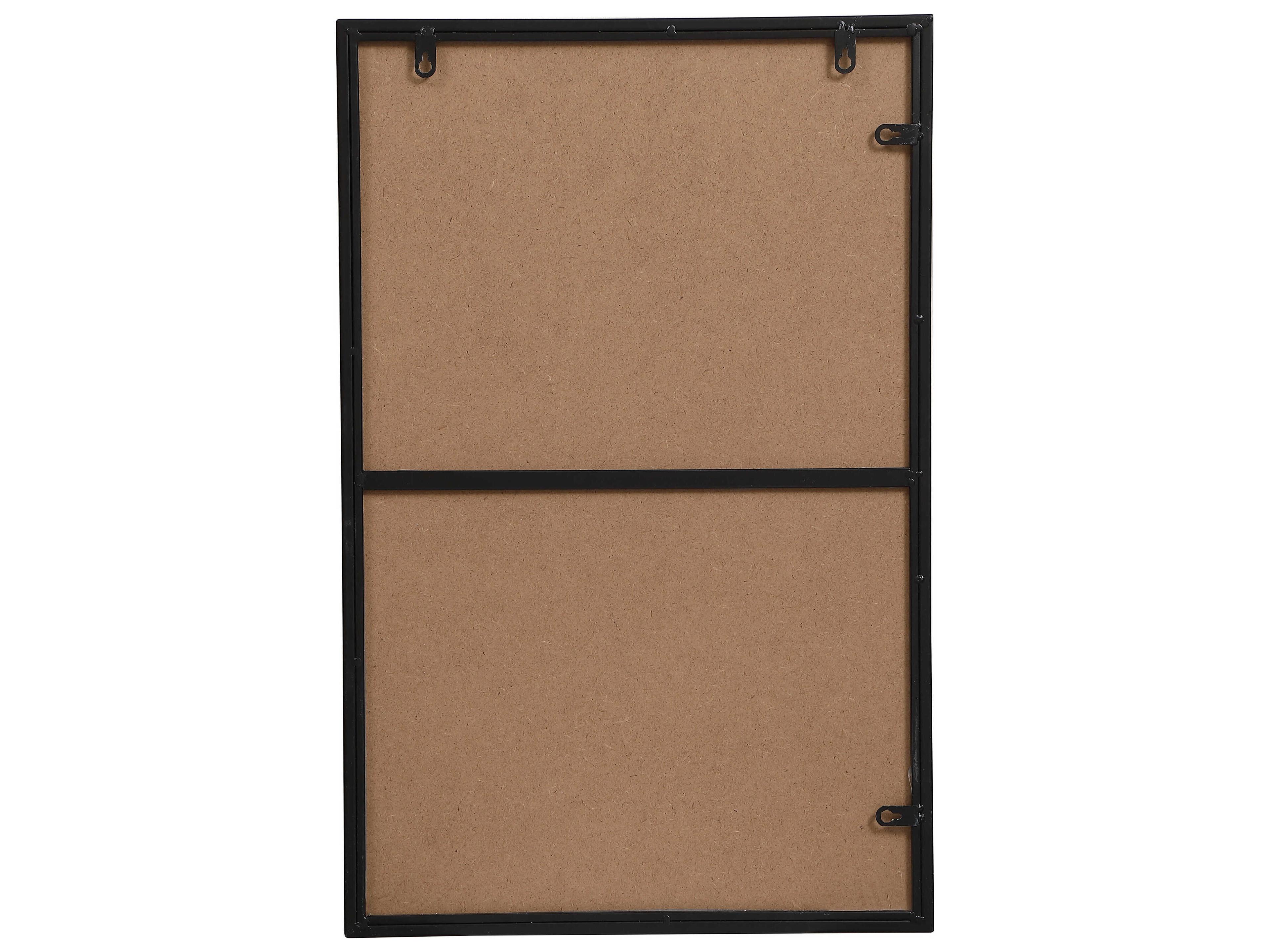 Elegant Lighting Eternity Black Rectangular Wall Mirror