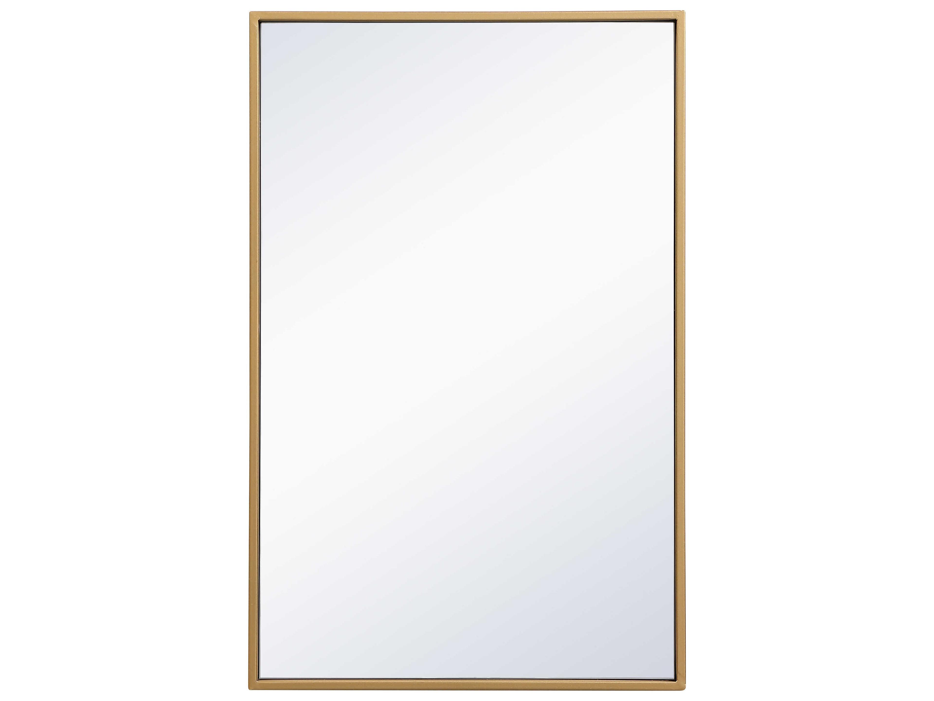 Eternity Brass Rectangular Wall Mirror