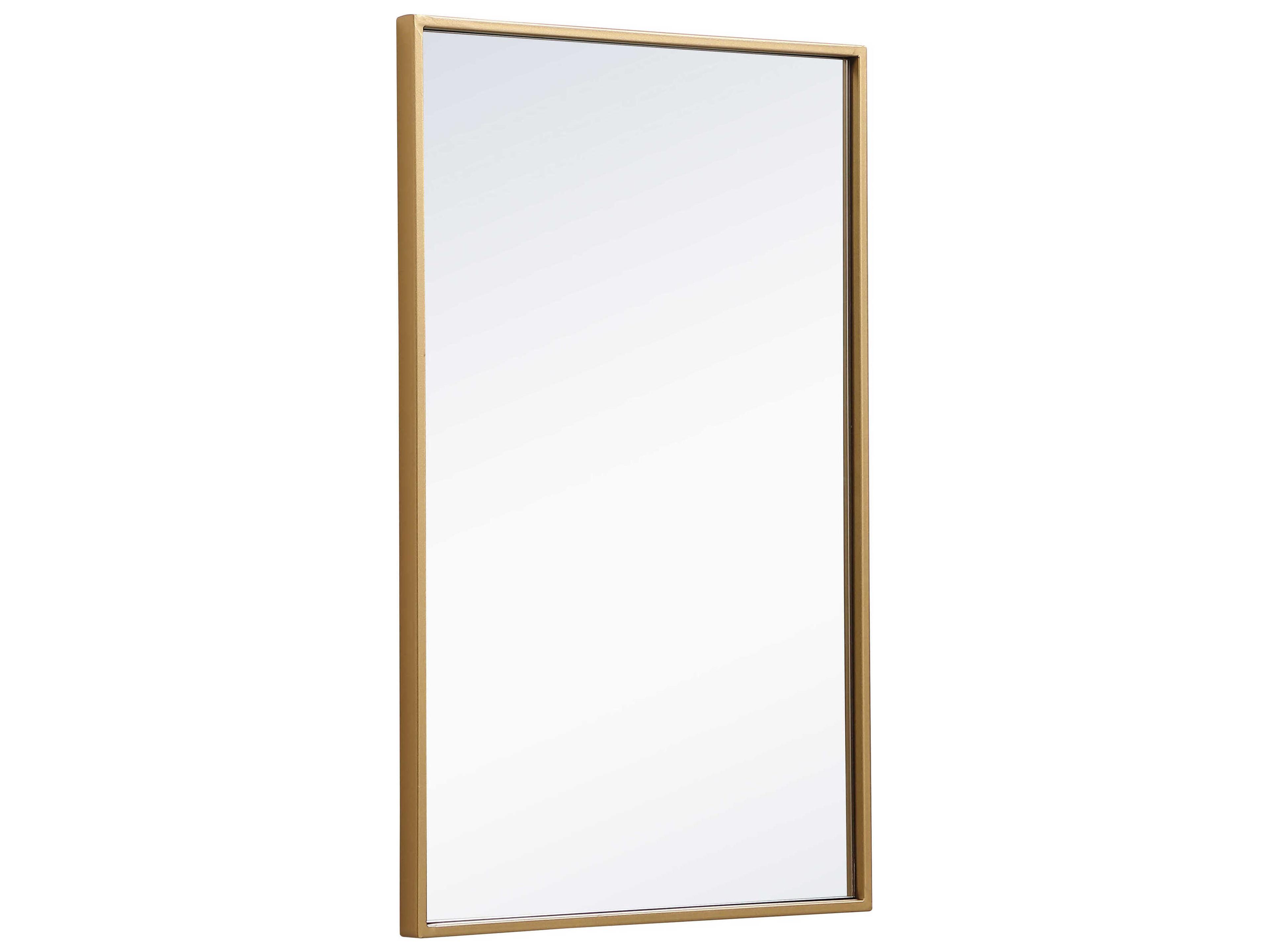 Elegant Lighting Eternity Brass Rectangular Wall Mirror