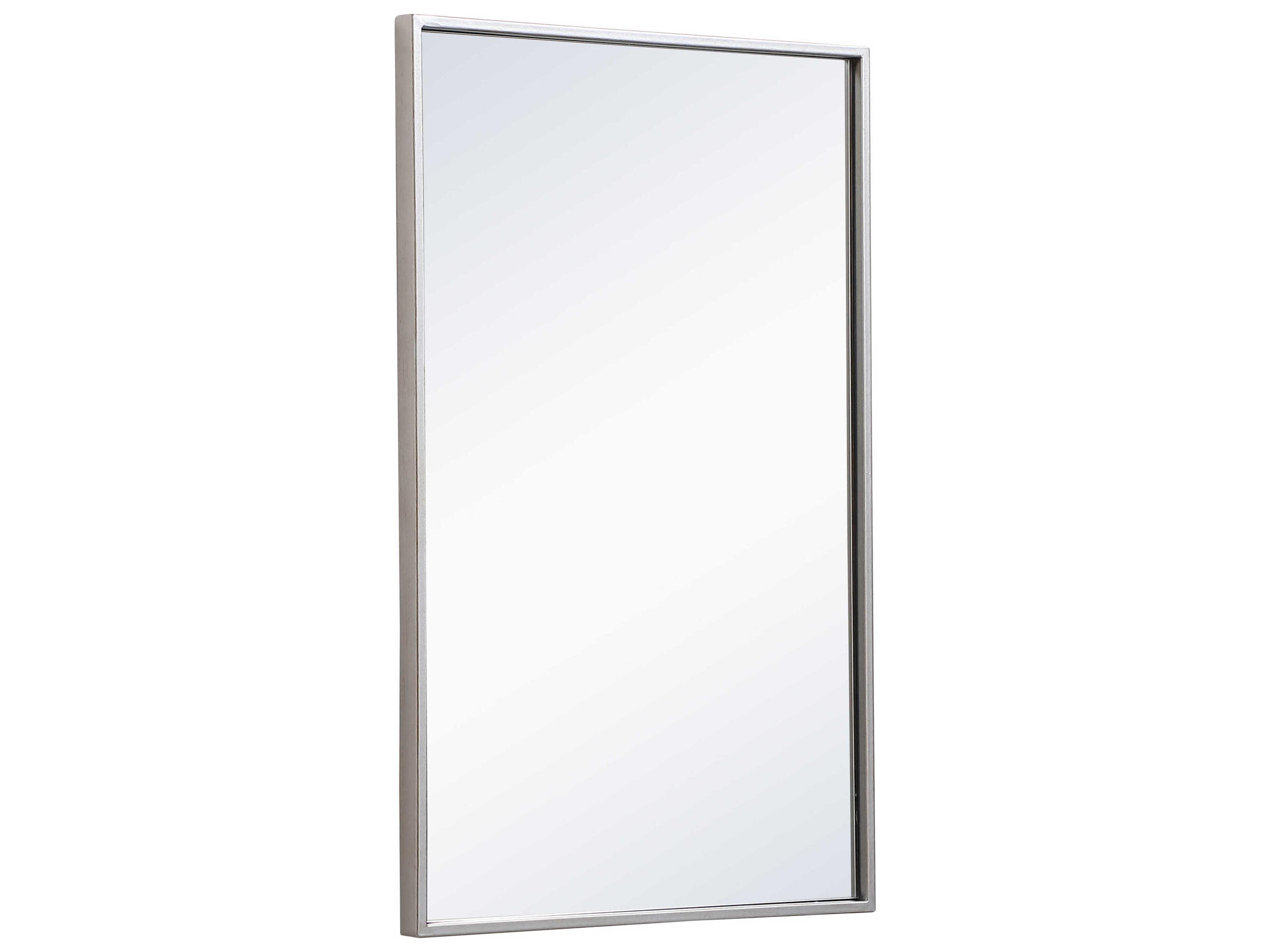 Elegant Lighting Eternity Silver Rectangular Wall Mirror
