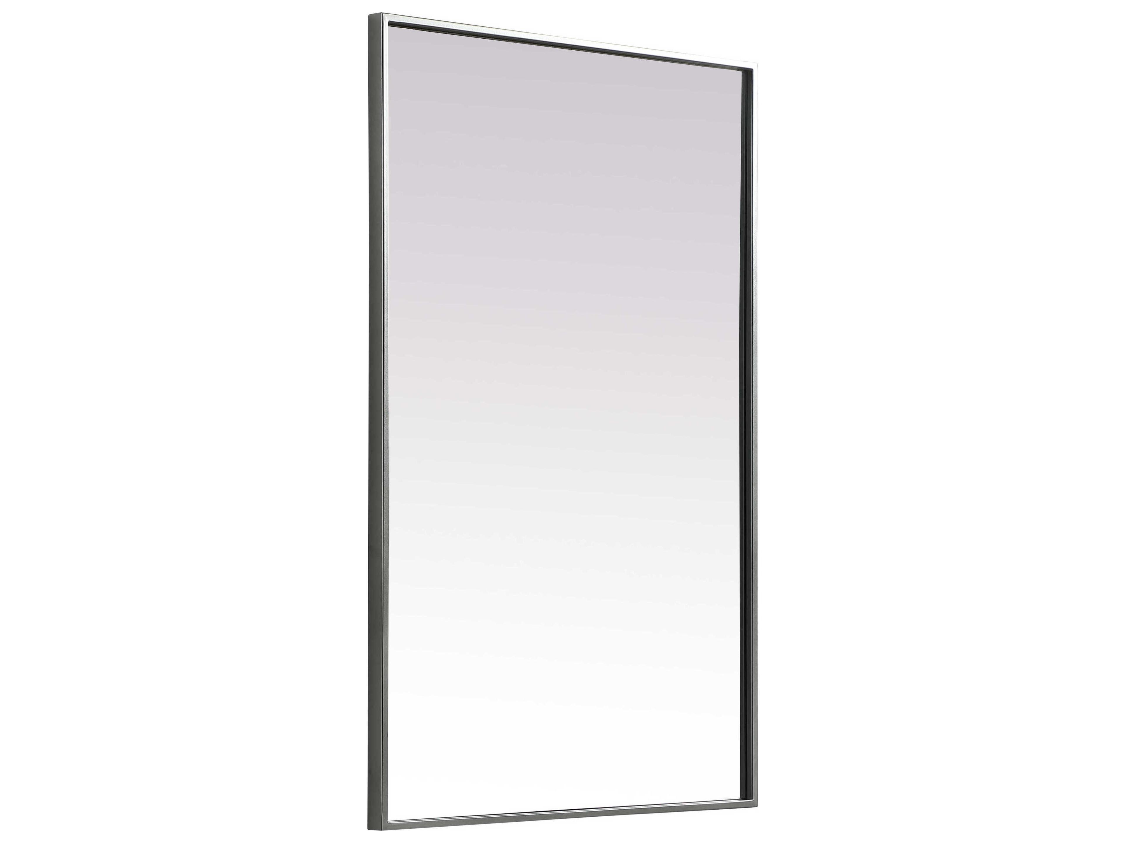 Elegant Lighting Eternity Silver Rectangular Wall Mirror